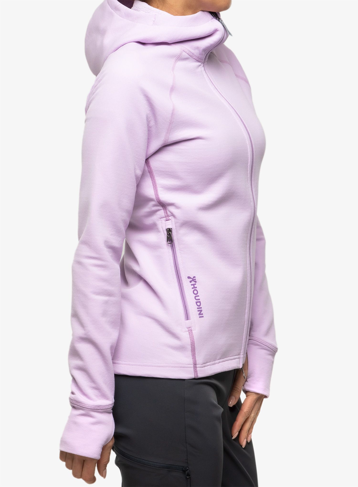 Кофта трекінгова жіноча Houdini Mono Air Houdi - purple heather