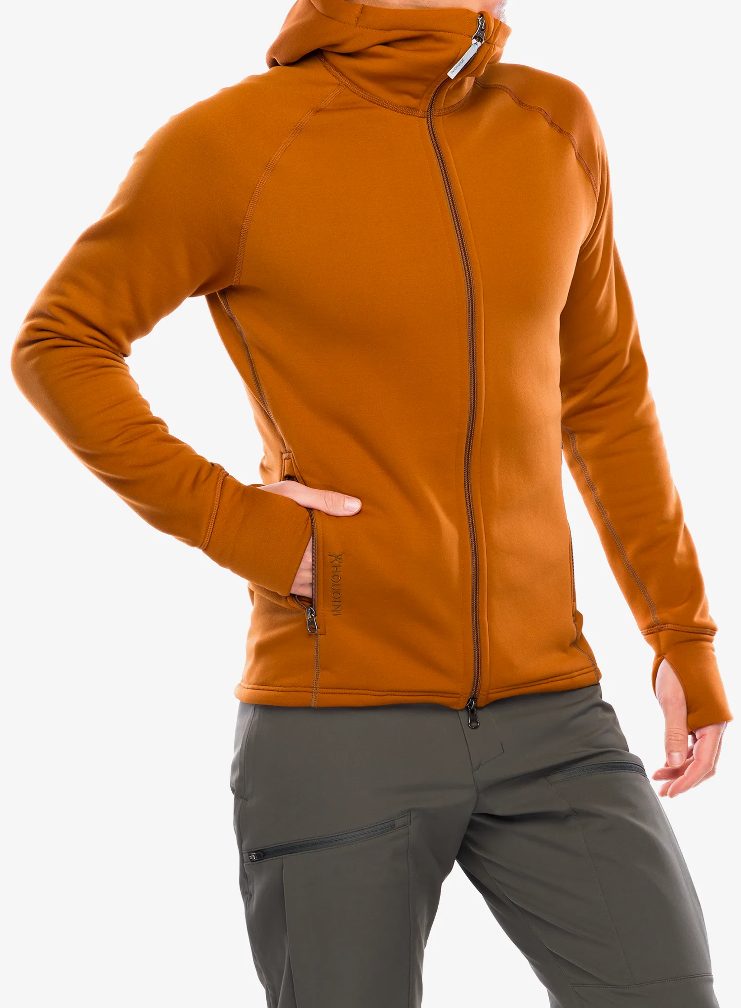 Кофта флісова з каптуром Houdini Power Houdi - cinnamon brown