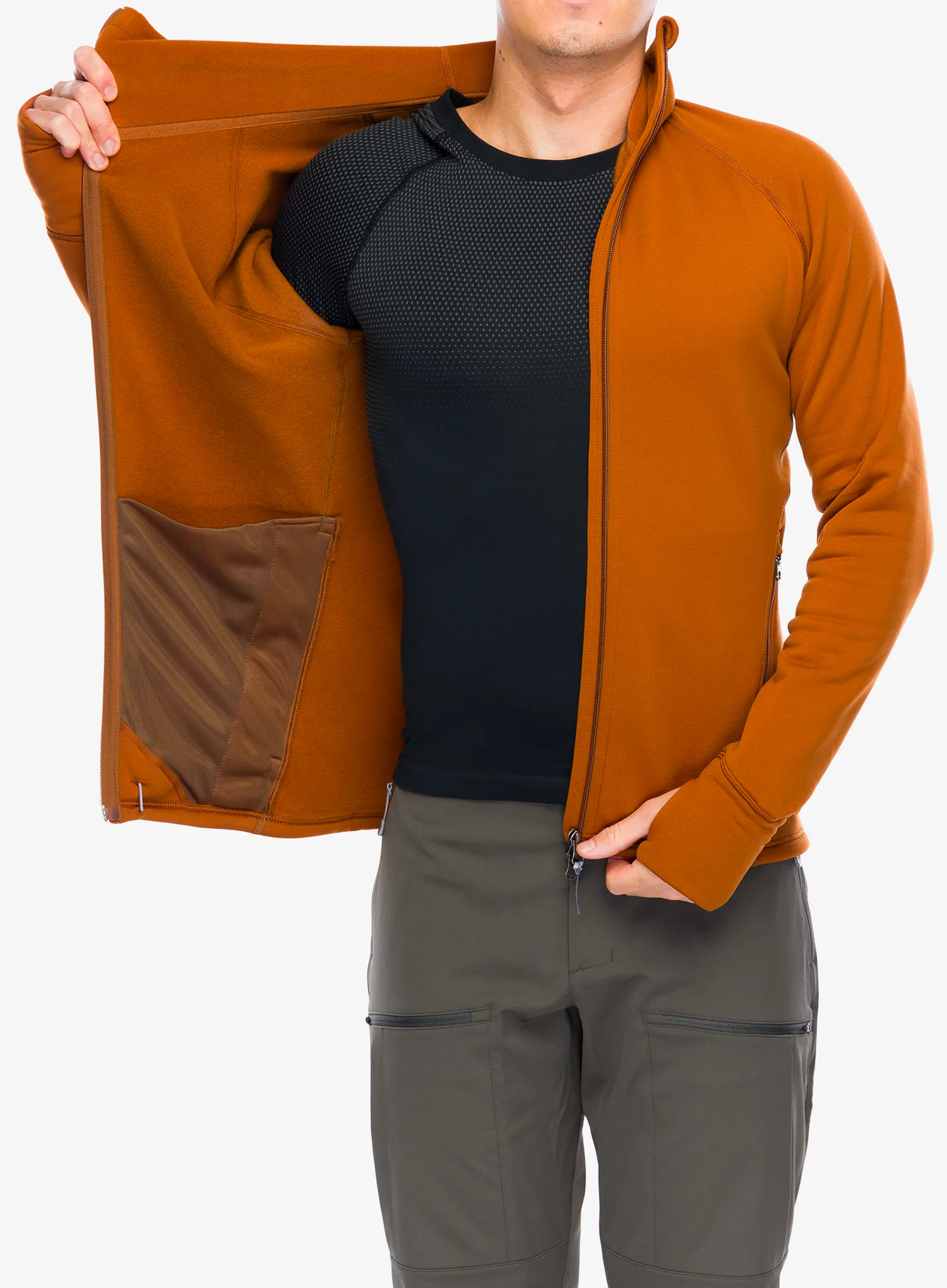 Кофта флісова з каптуром Houdini Power Houdi - cinnamon brown