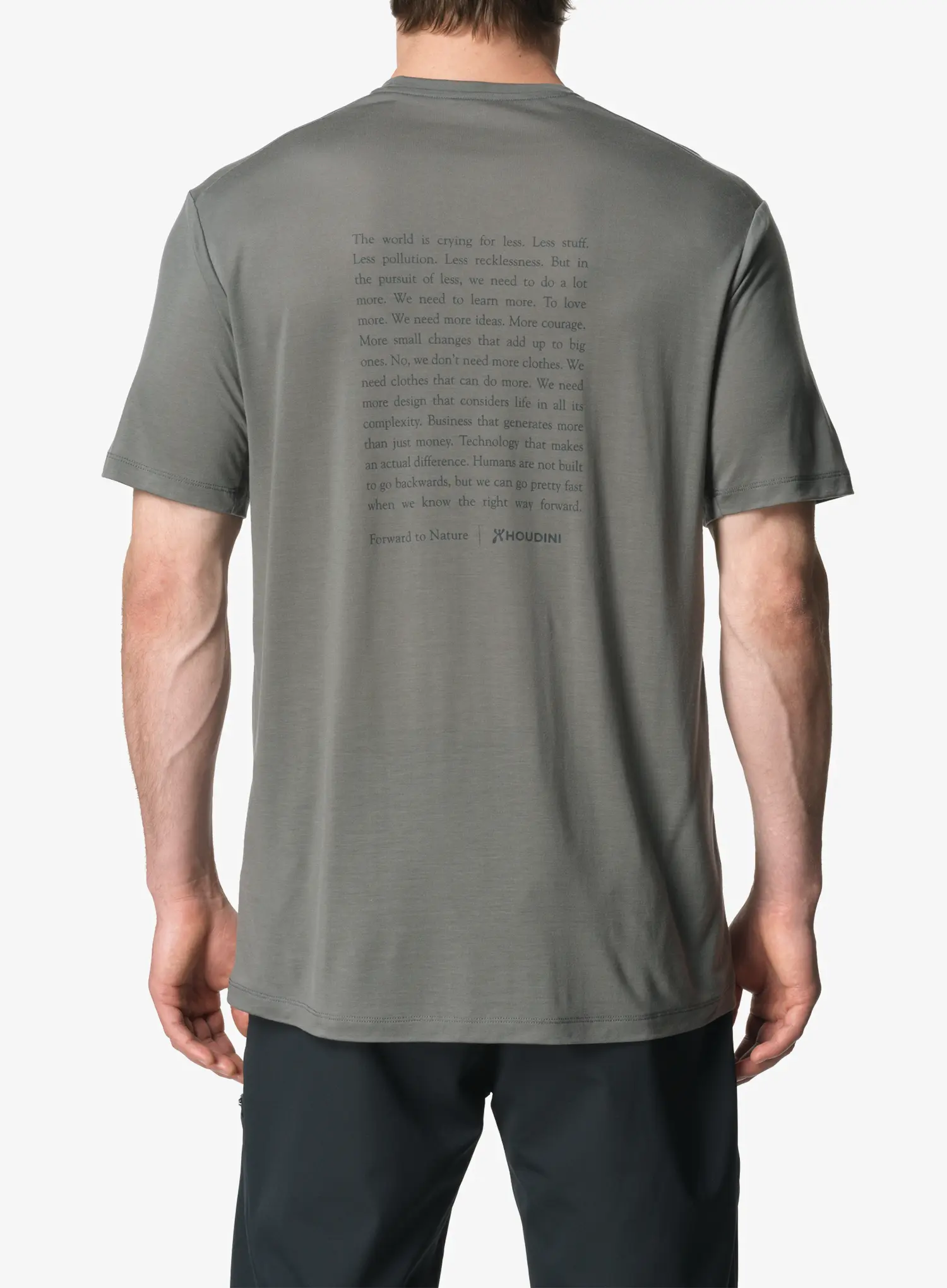 Футболка Houdini Tree Message Tee - greenness/ftn mani