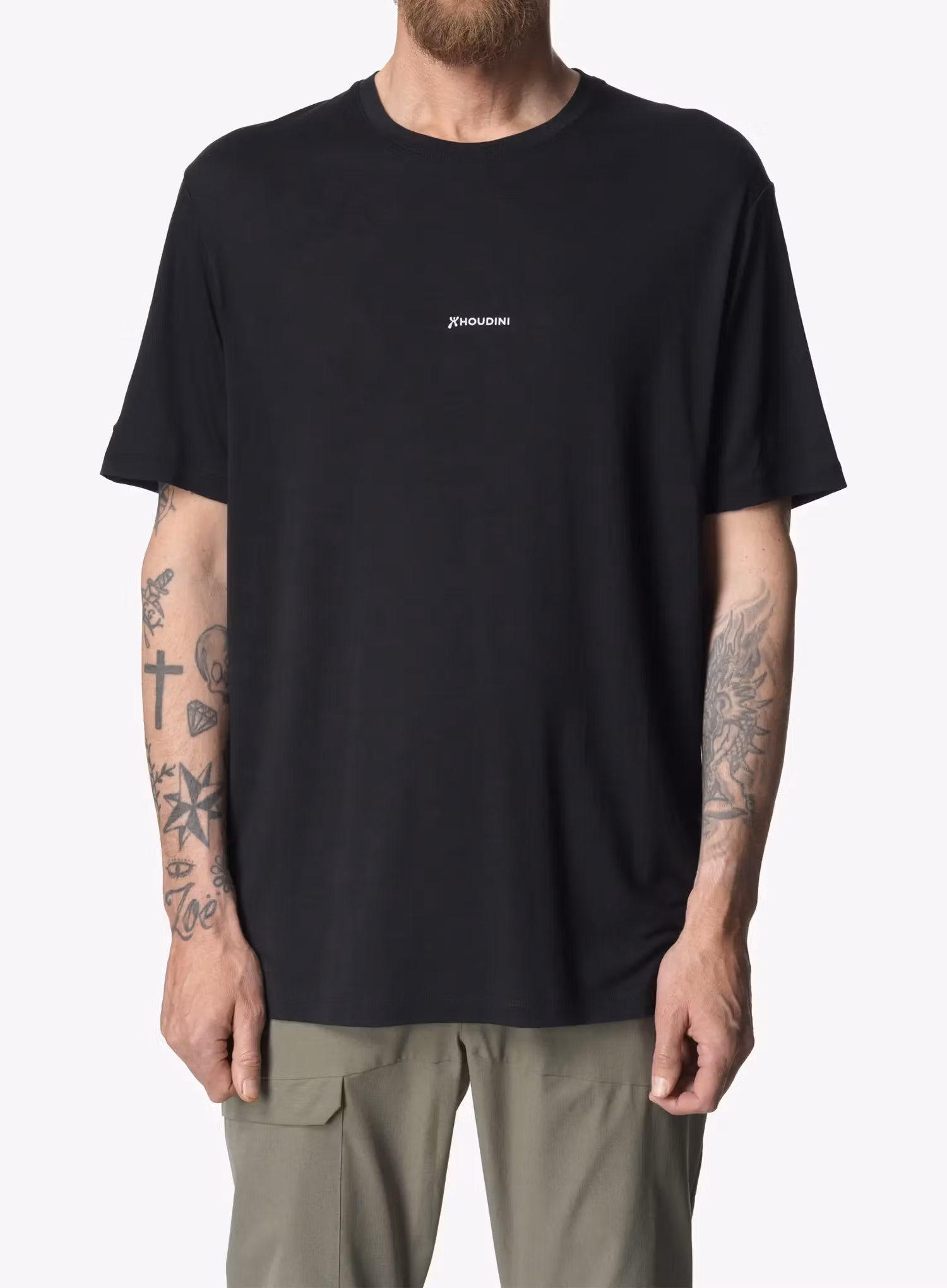 Футболка Houdini Tree Message Tee - true black/houdini