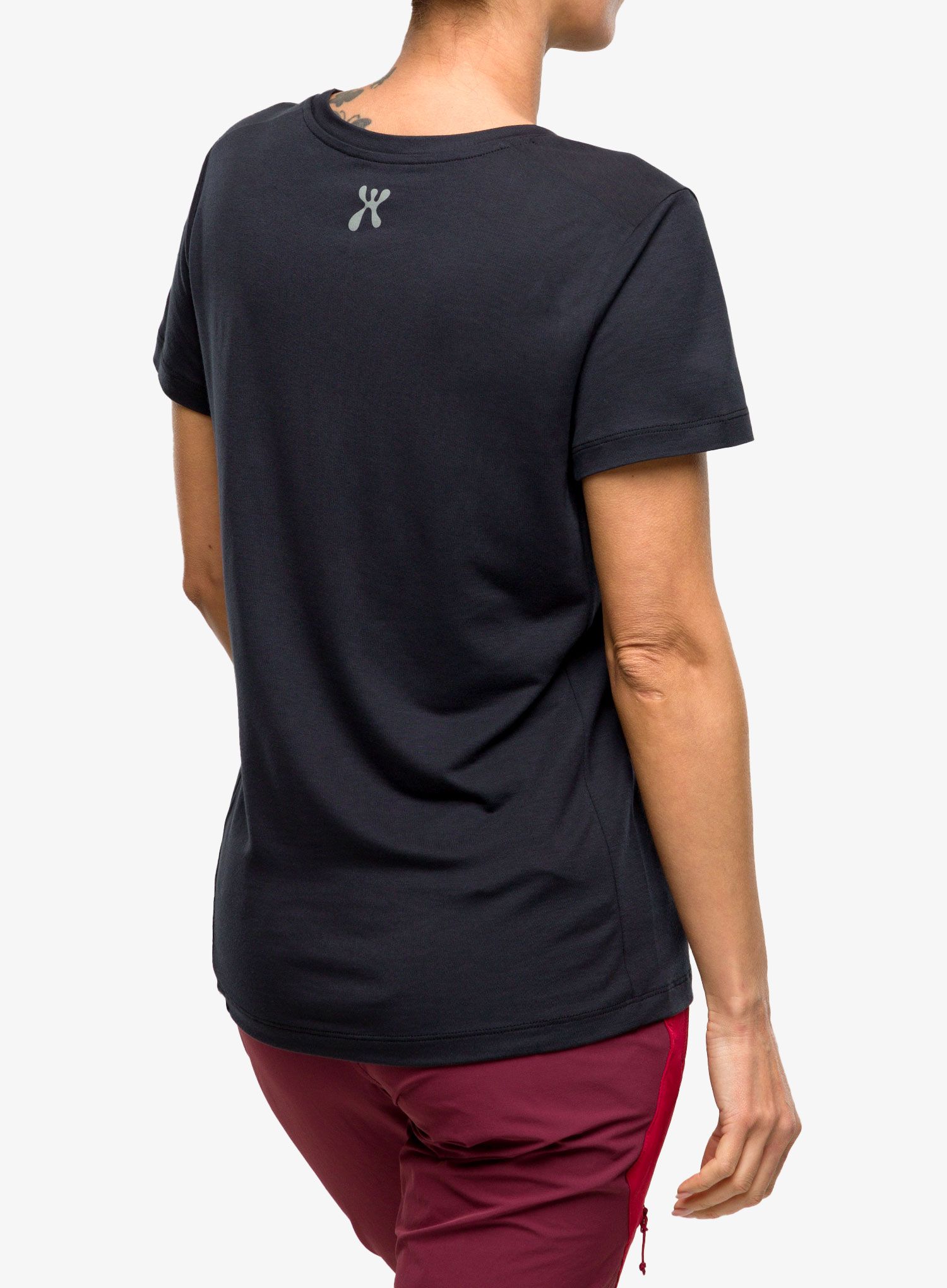 Футболка жіноча Houdini Tree Message Tee - true black/reconnect
