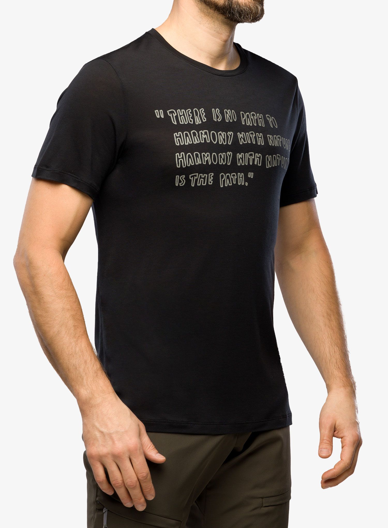 Футболка Houdini Tree Message Tee - true black/reconnect