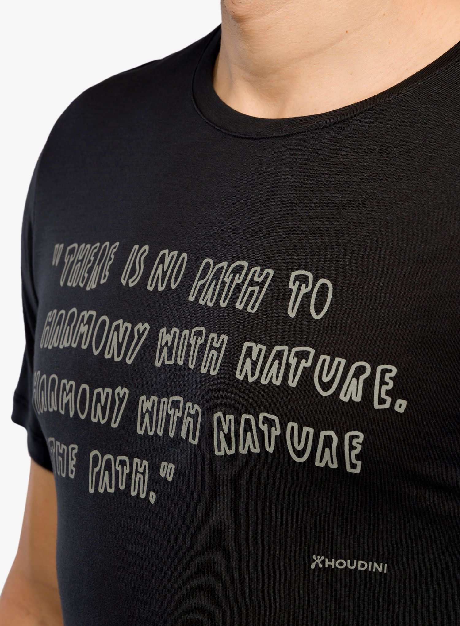 Футболка Houdini Tree Message Tee - true black/reconnect