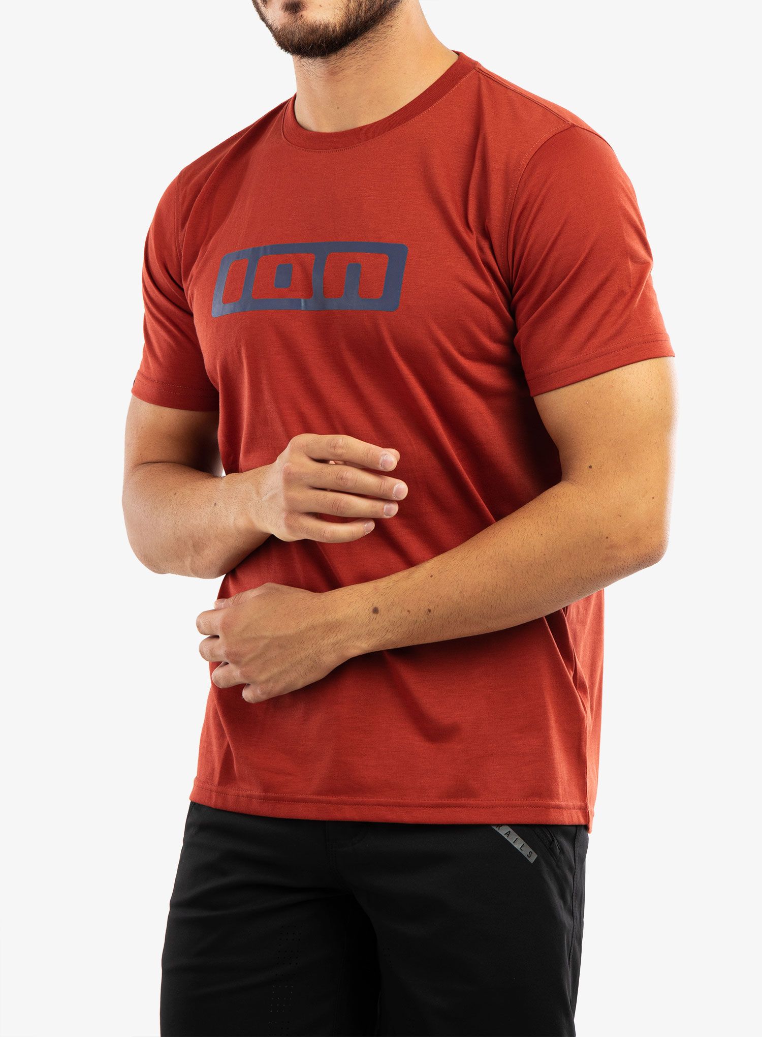 Велофутболка ION Logo SS DR - spicy red