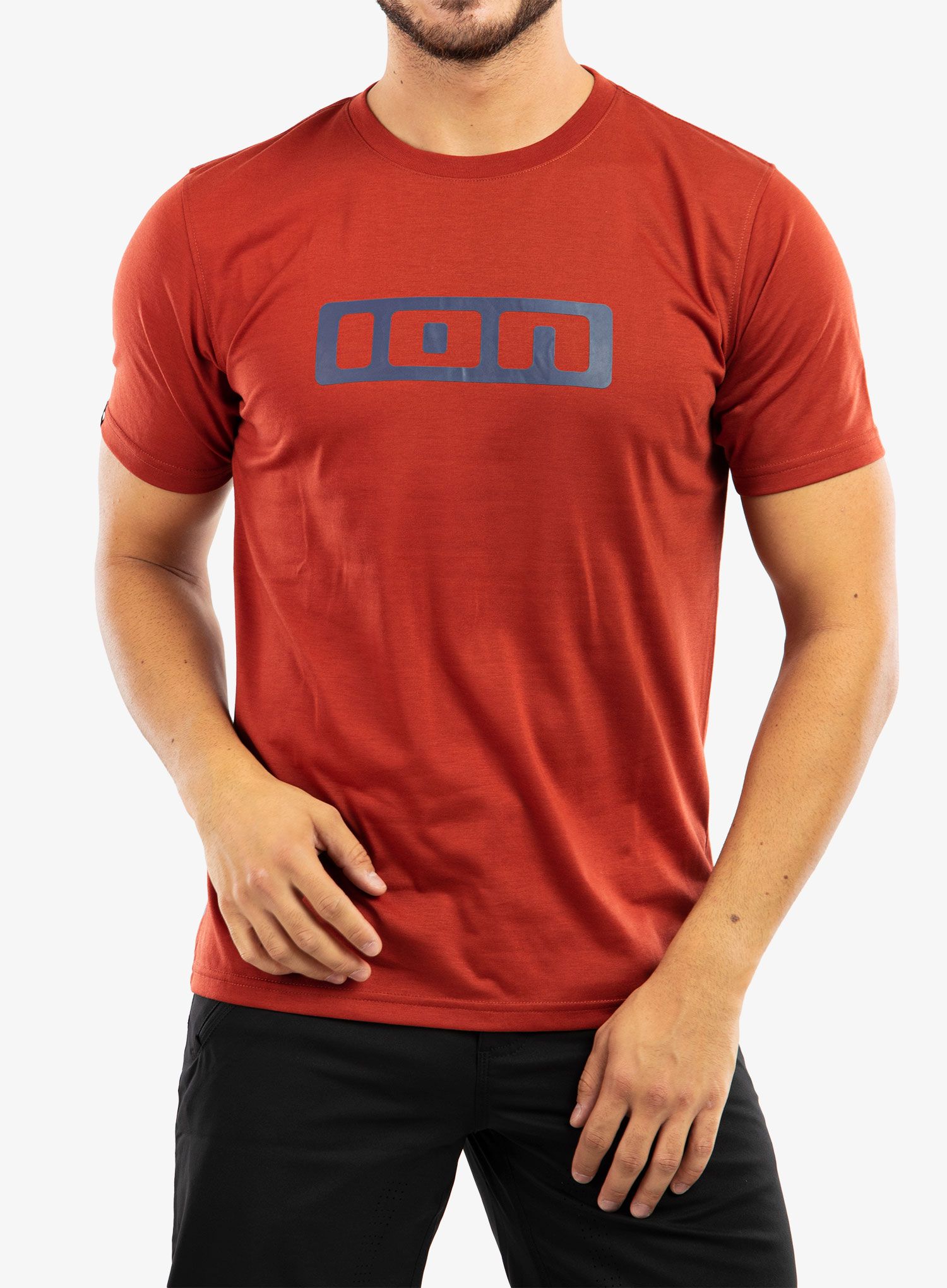Велофутболка ION Logo SS DR - spicy red