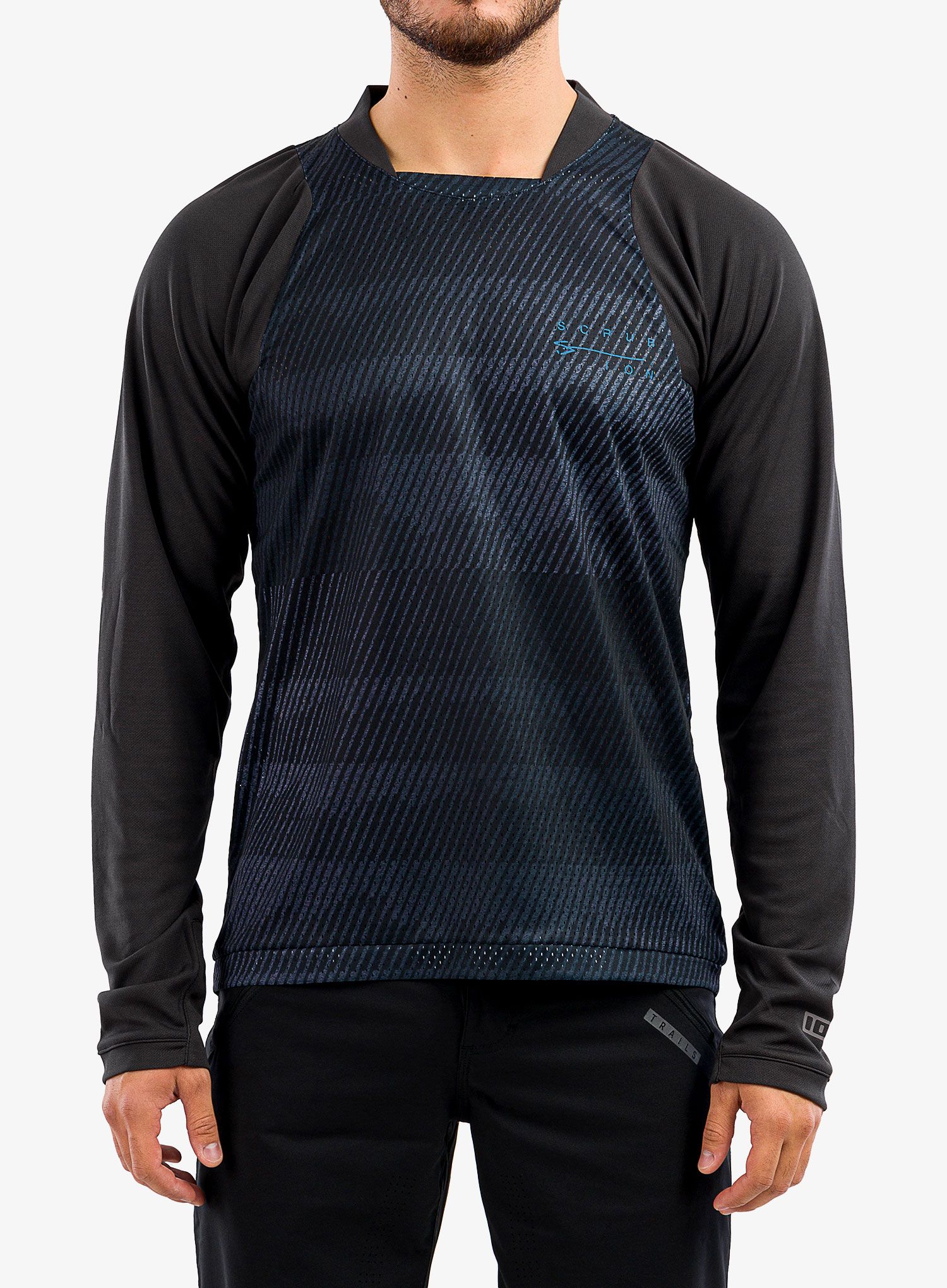 Футболка з довгими рукавами ION Scrub L/S - black