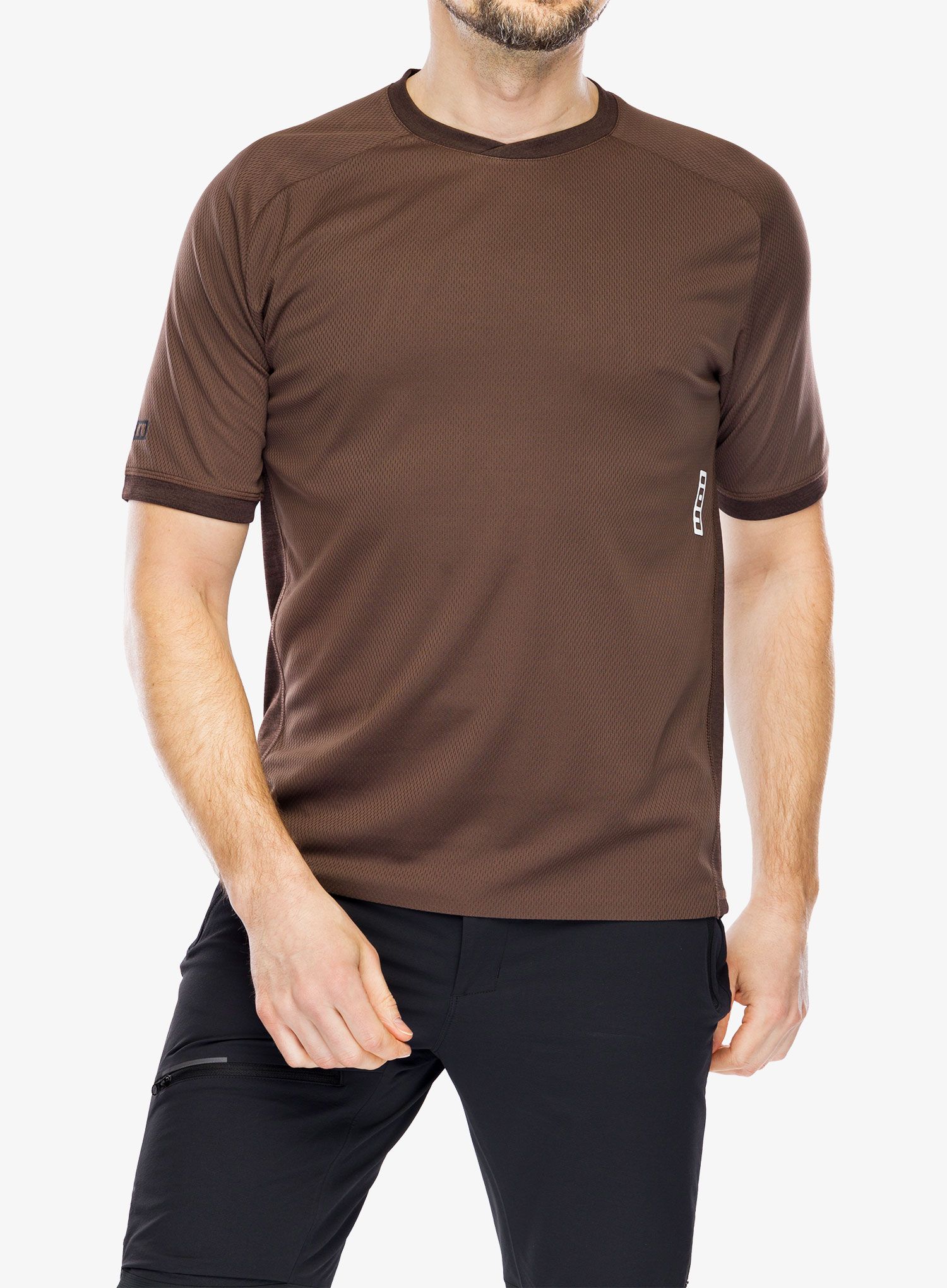 Велофутболка ION Tech Logo SS Jersey - dark/pinecone