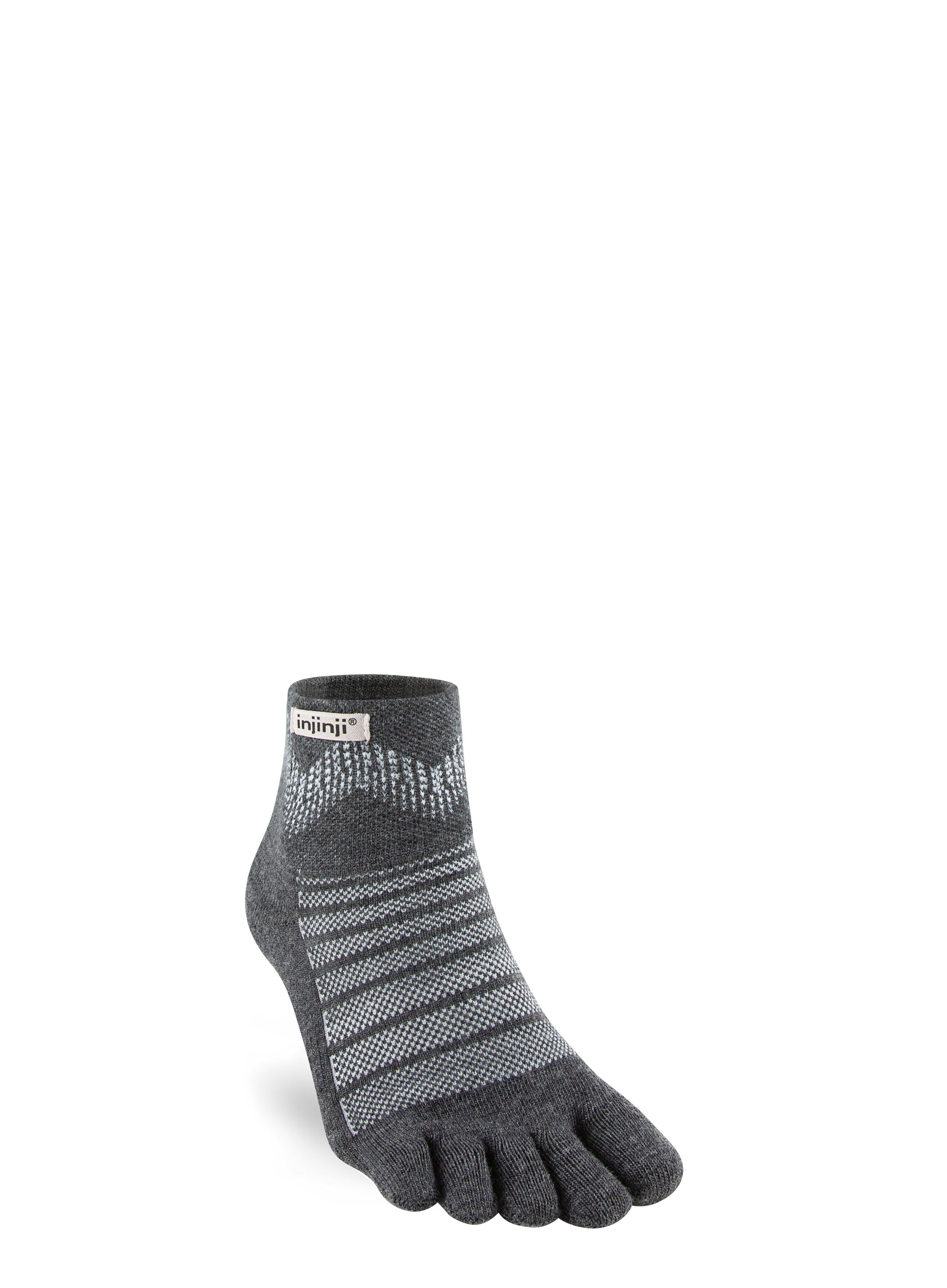 Шкарпетки з мериноса Injinji Outdoor Midweight Mini-Crew Wool - slate