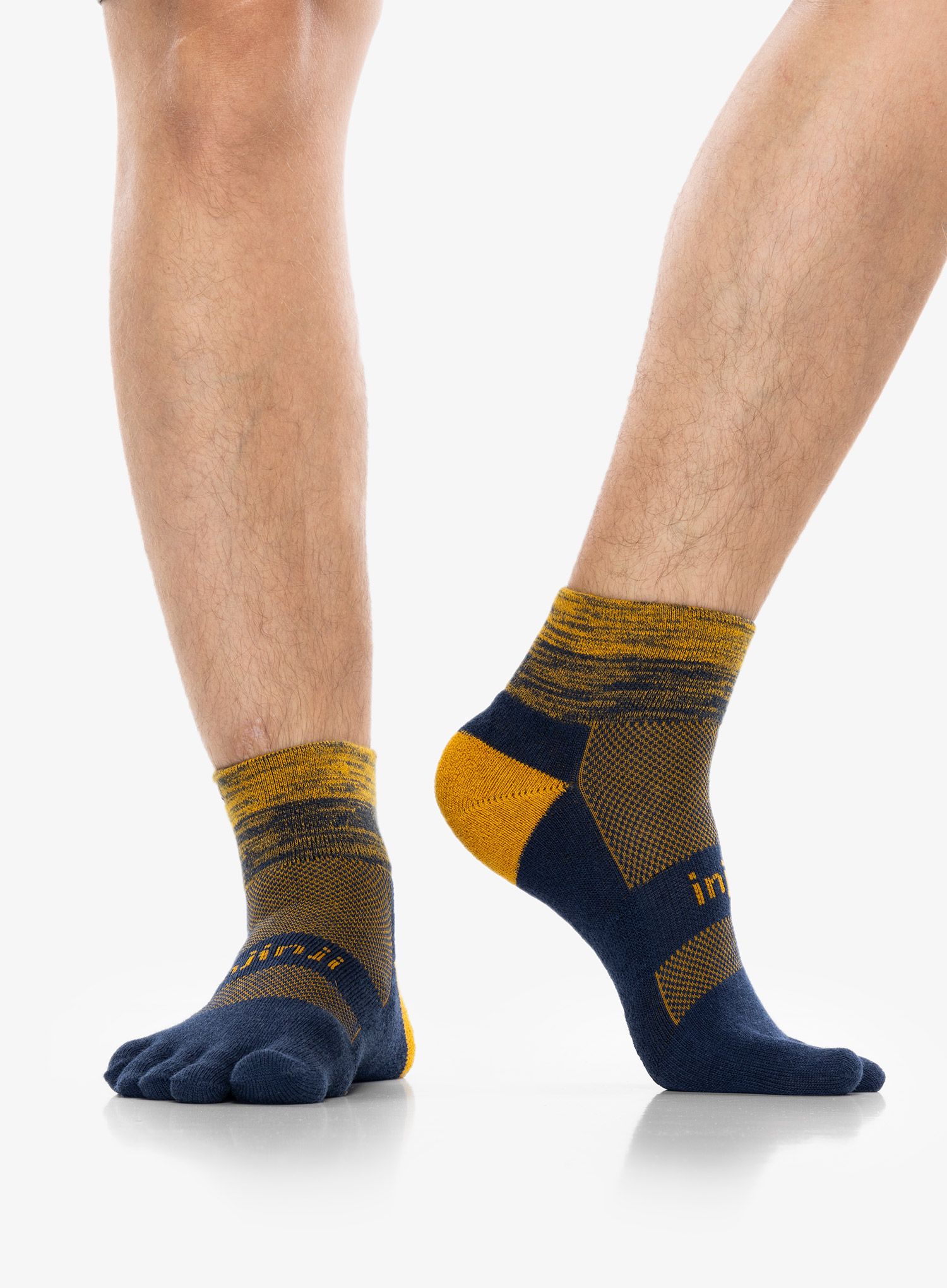 Шкарпетки для бігу Injinji Trail Midweight Mini-Crew - moonlit