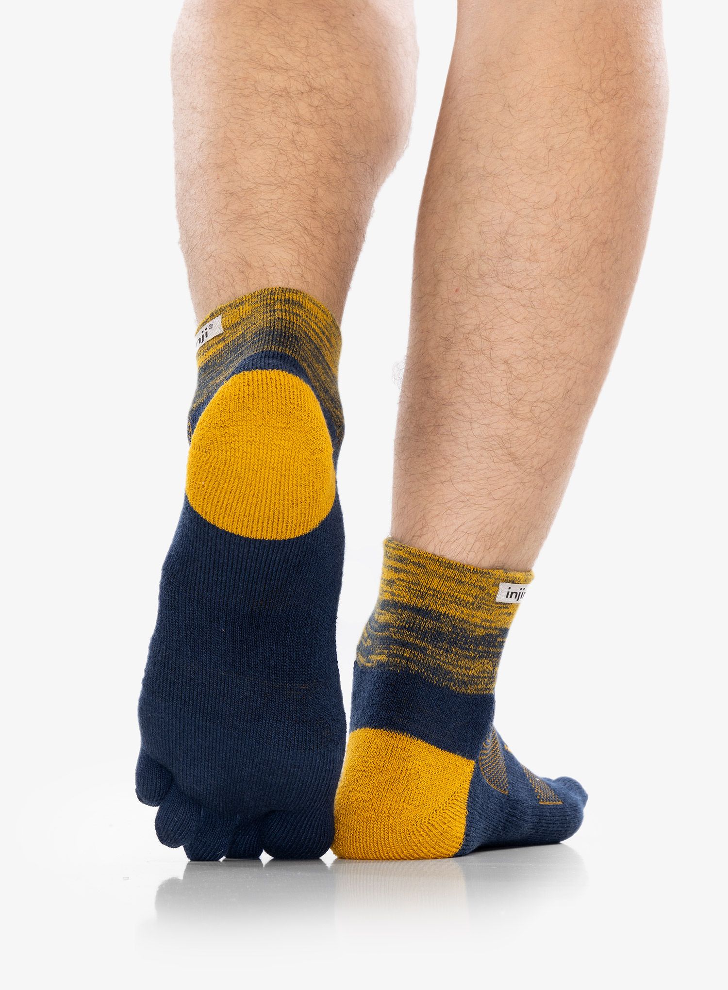 Шкарпетки для бігу Injinji Trail Midweight Mini-Crew - moonlit