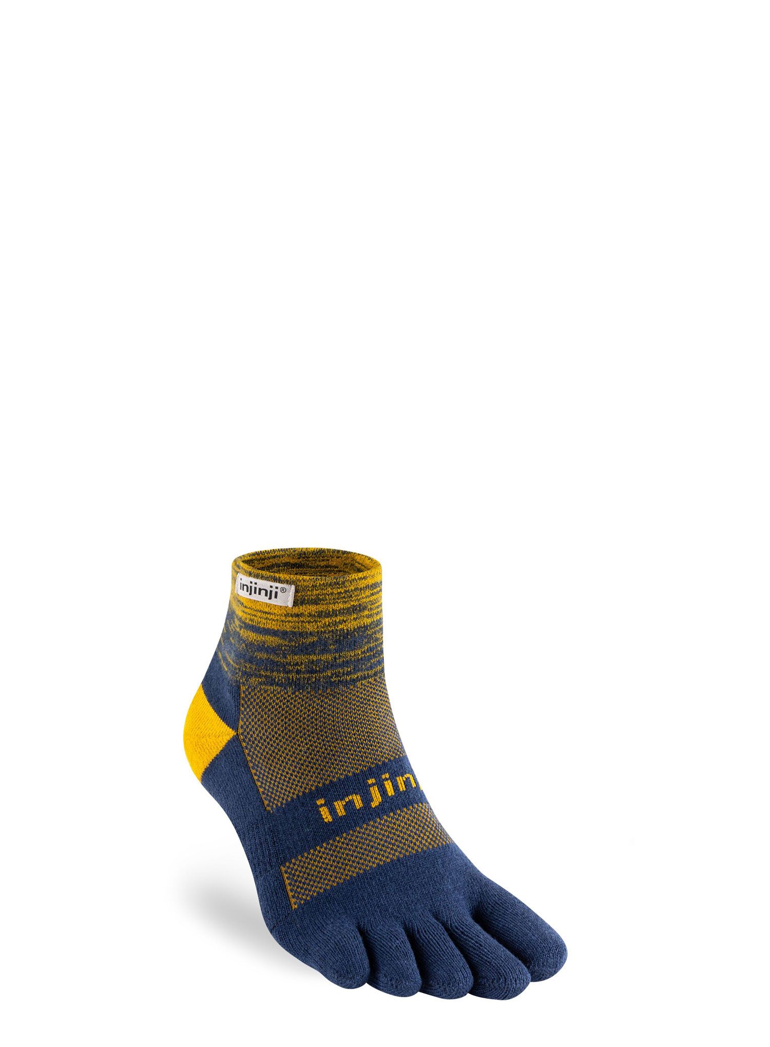 Шкарпетки для бігу Injinji Trail Midweight Mini-Crew - moonlit