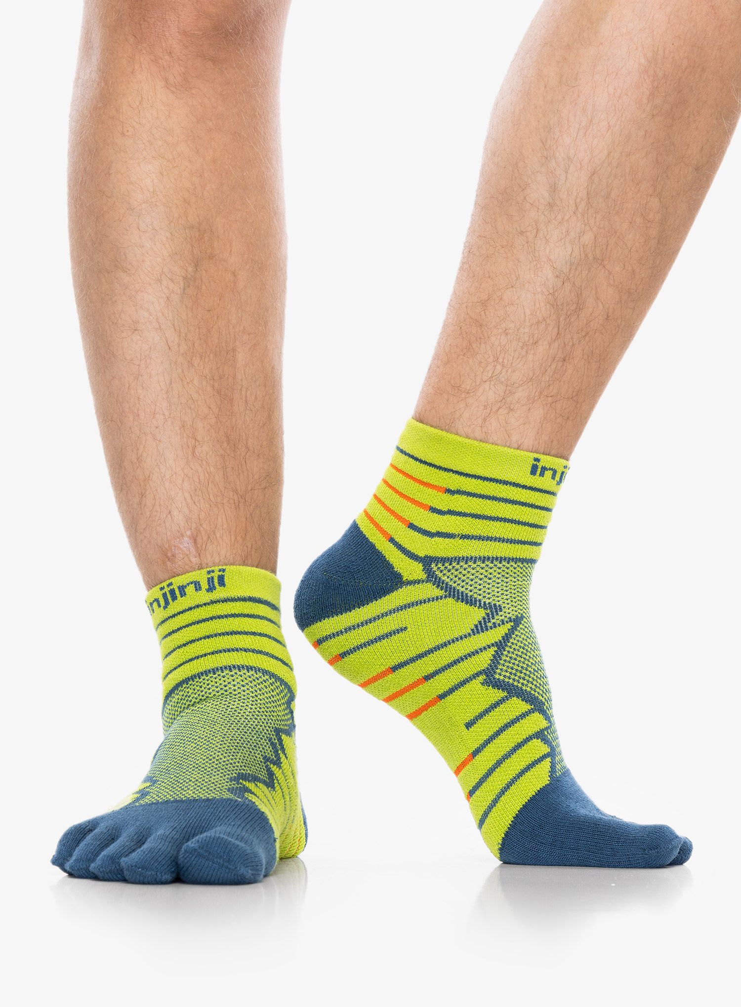 Шкарпетки для бігу Injinji Ultra Run Mini-Crew - moss