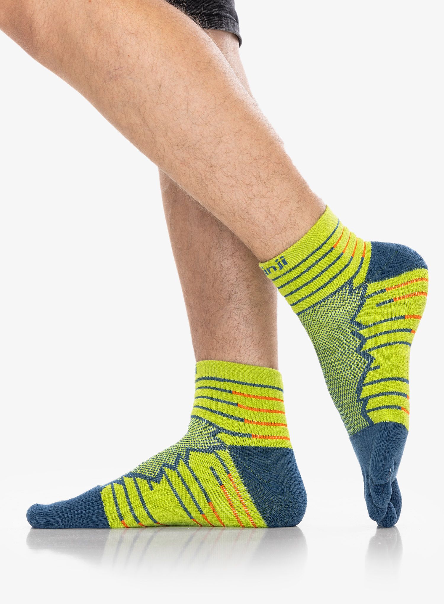 Шкарпетки для бігу Injinji Ultra Run Mini-Crew - moss