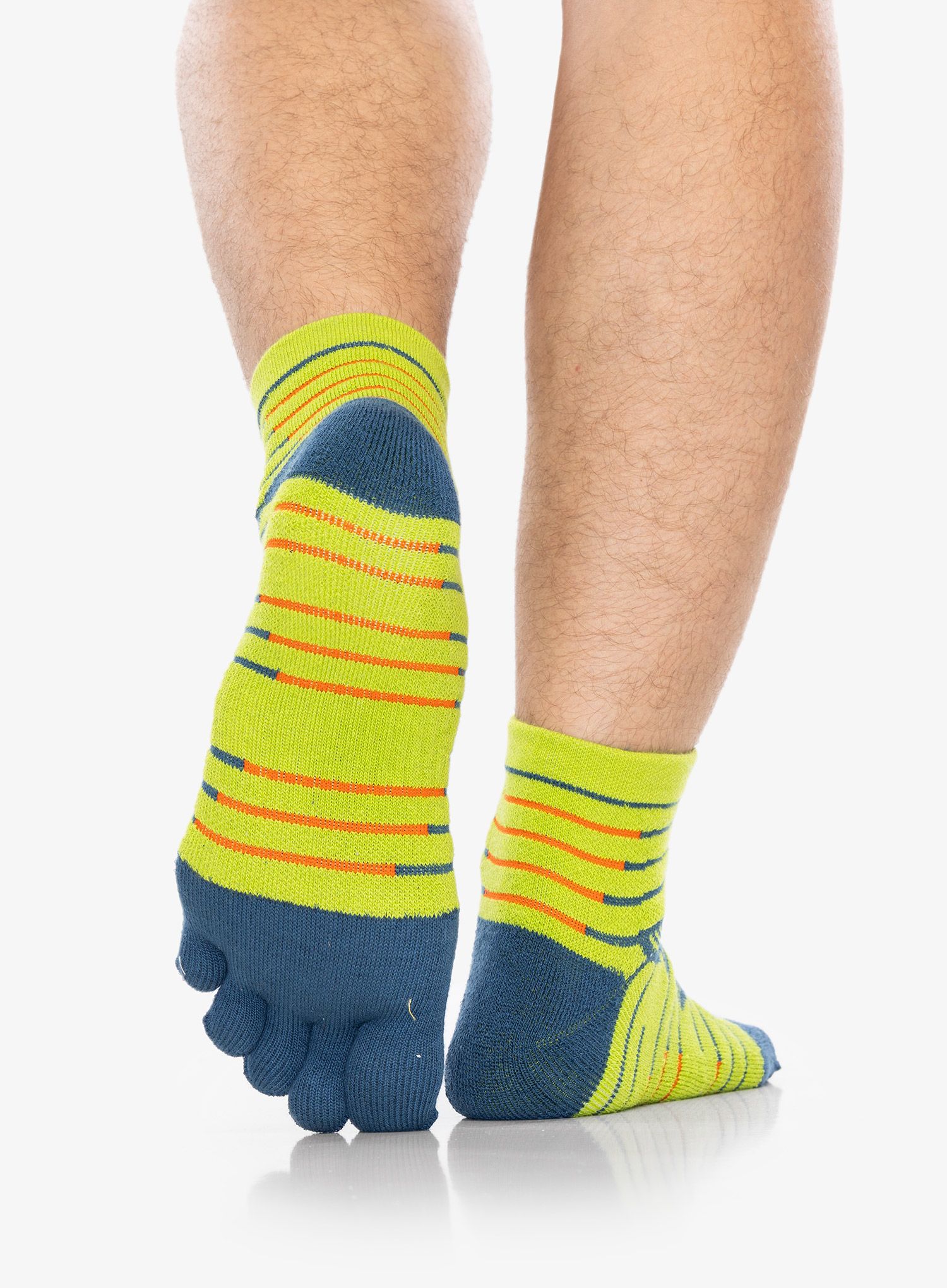 Шкарпетки для бігу Injinji Ultra Run Mini-Crew - moss