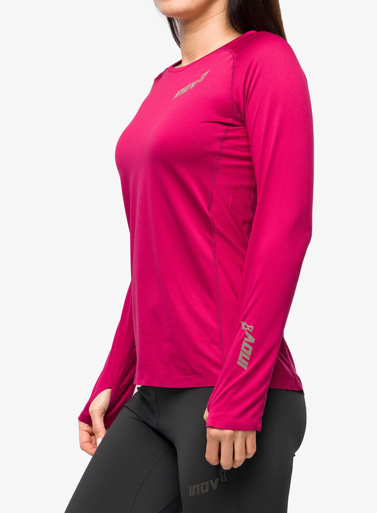 Кофта для бігу жіноча Inov-8 Base Elite LS - pink