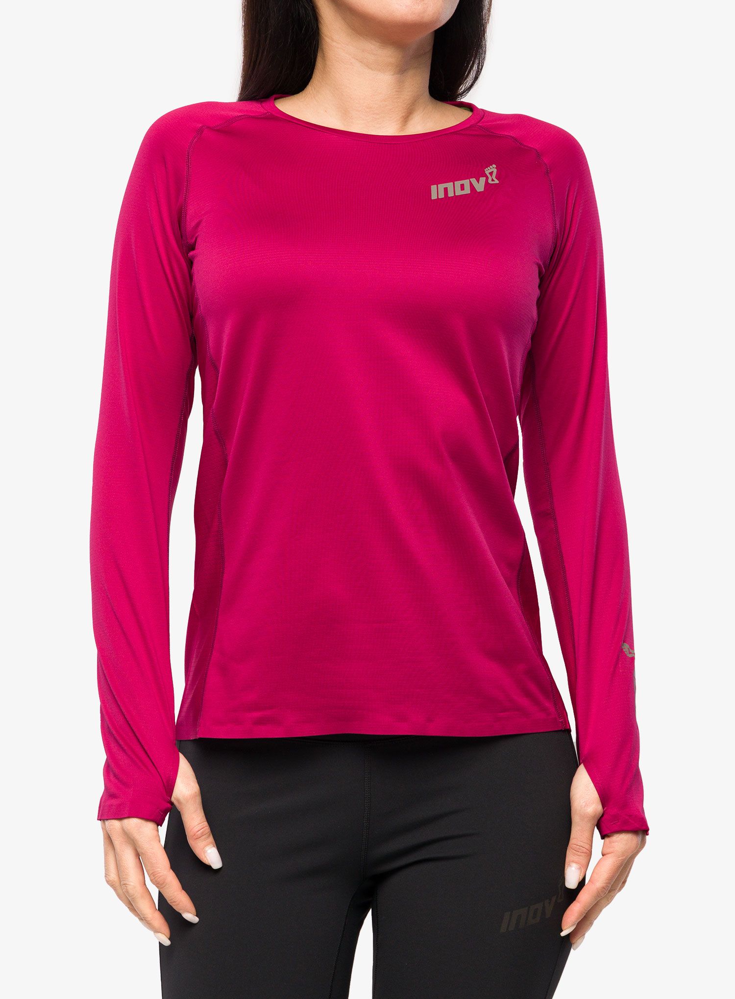 Кофта для бігу жіноча Inov-8 Base Elite LS - pink