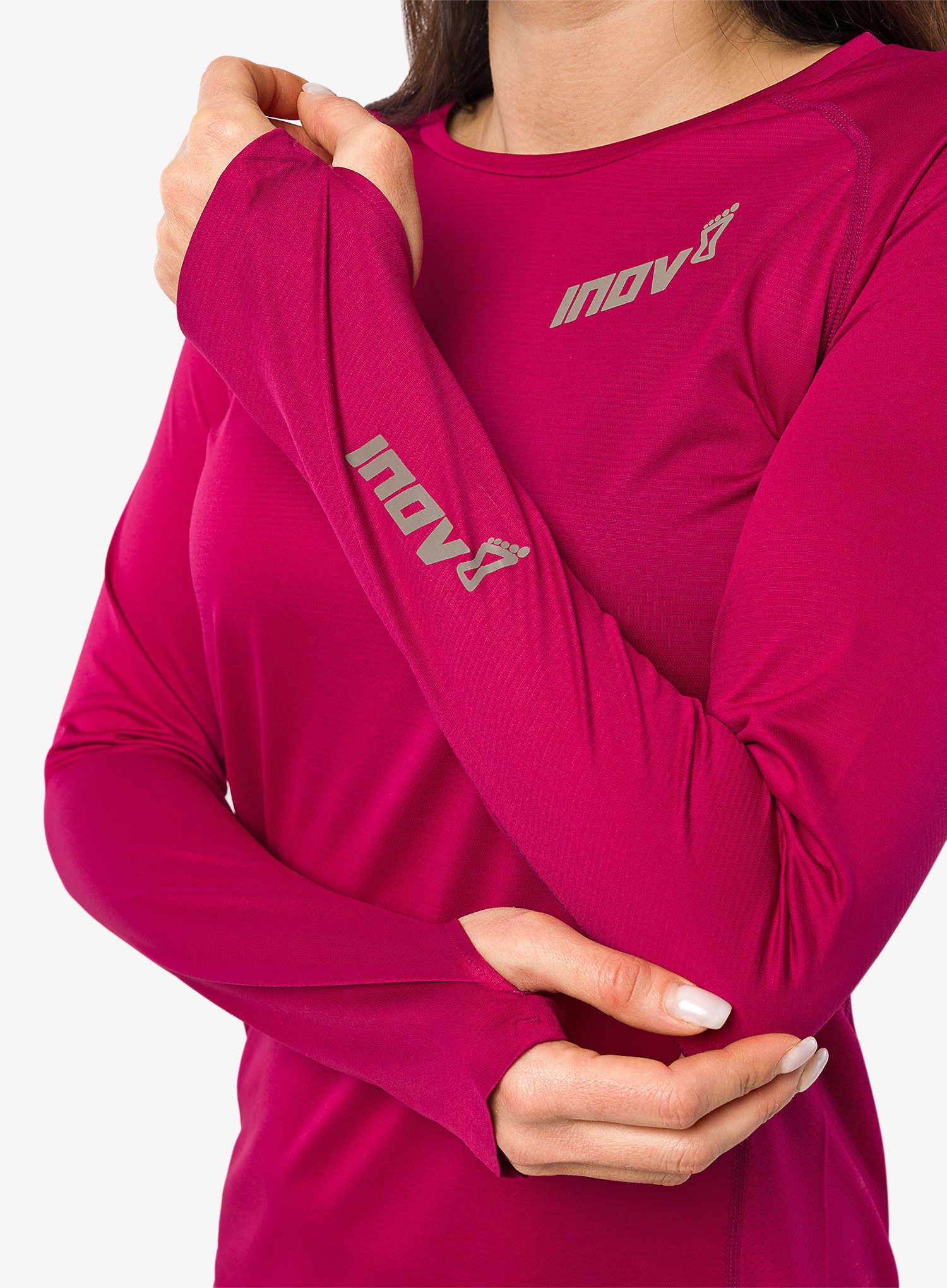 Кофта для бігу жіноча Inov-8 Base Elite LS - pink