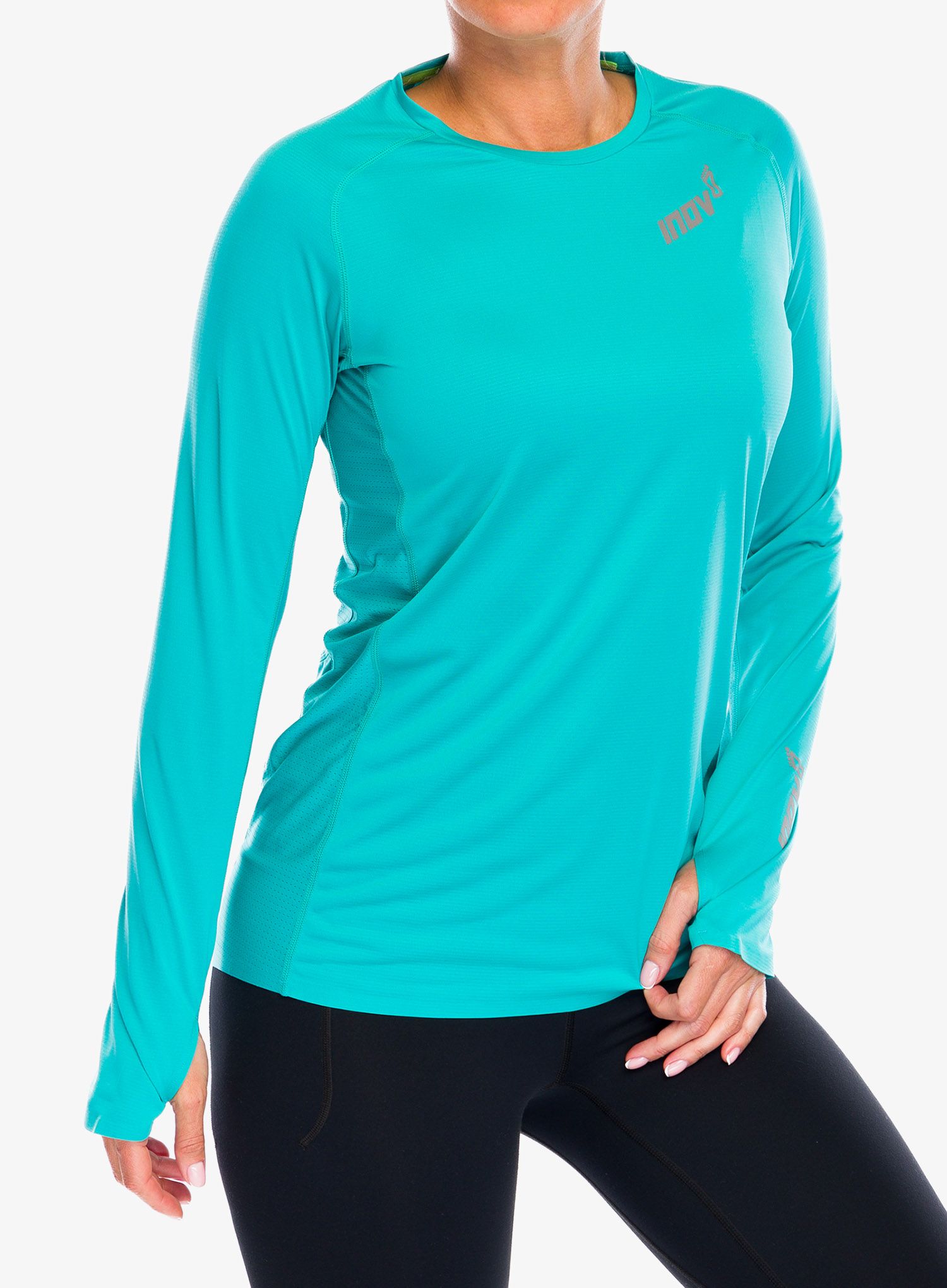 Кофта для бігу жіноча Inov-8 Base Elite LS - teal