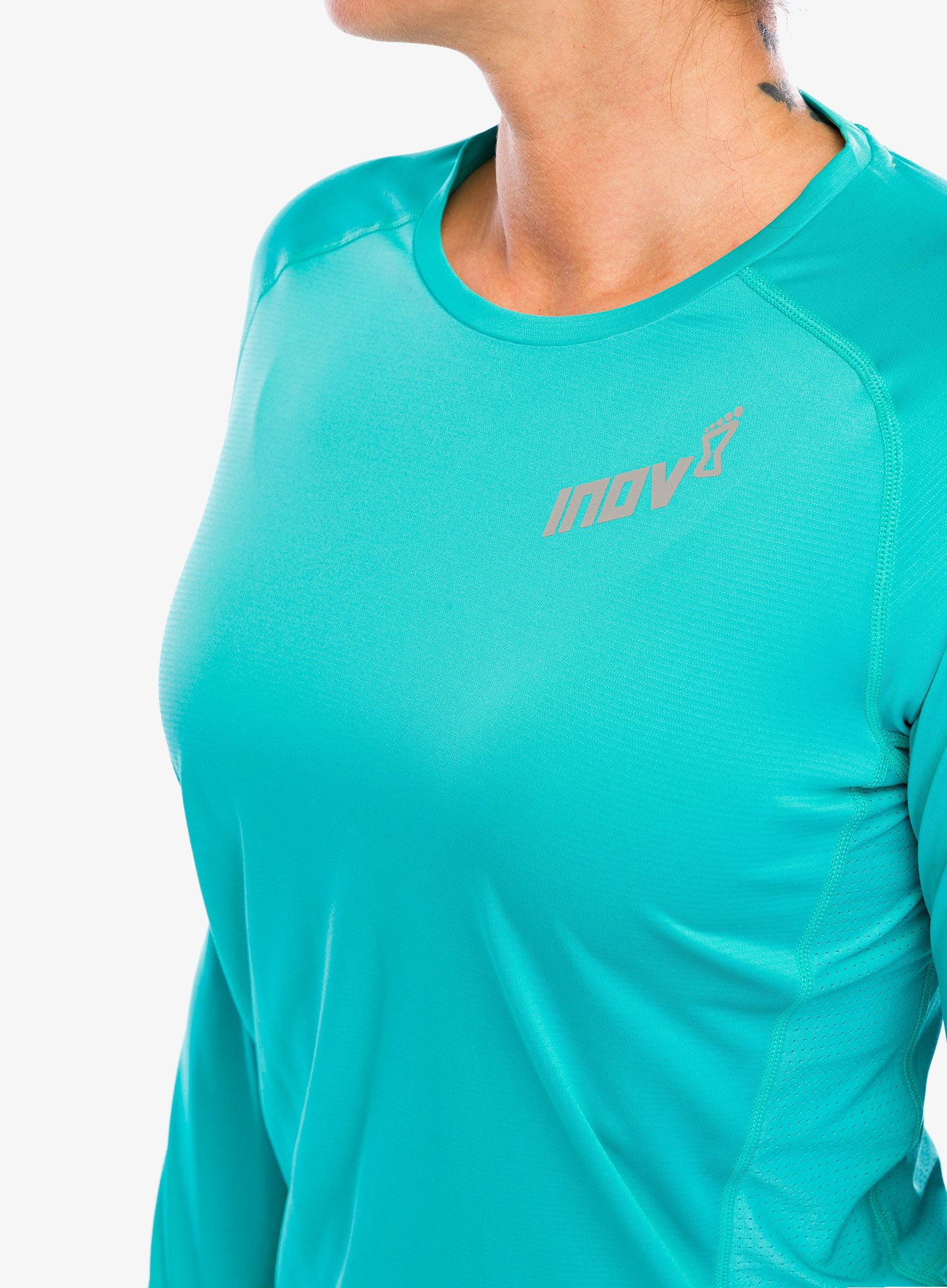 Кофта для бігу жіноча Inov-8 Base Elite LS - teal