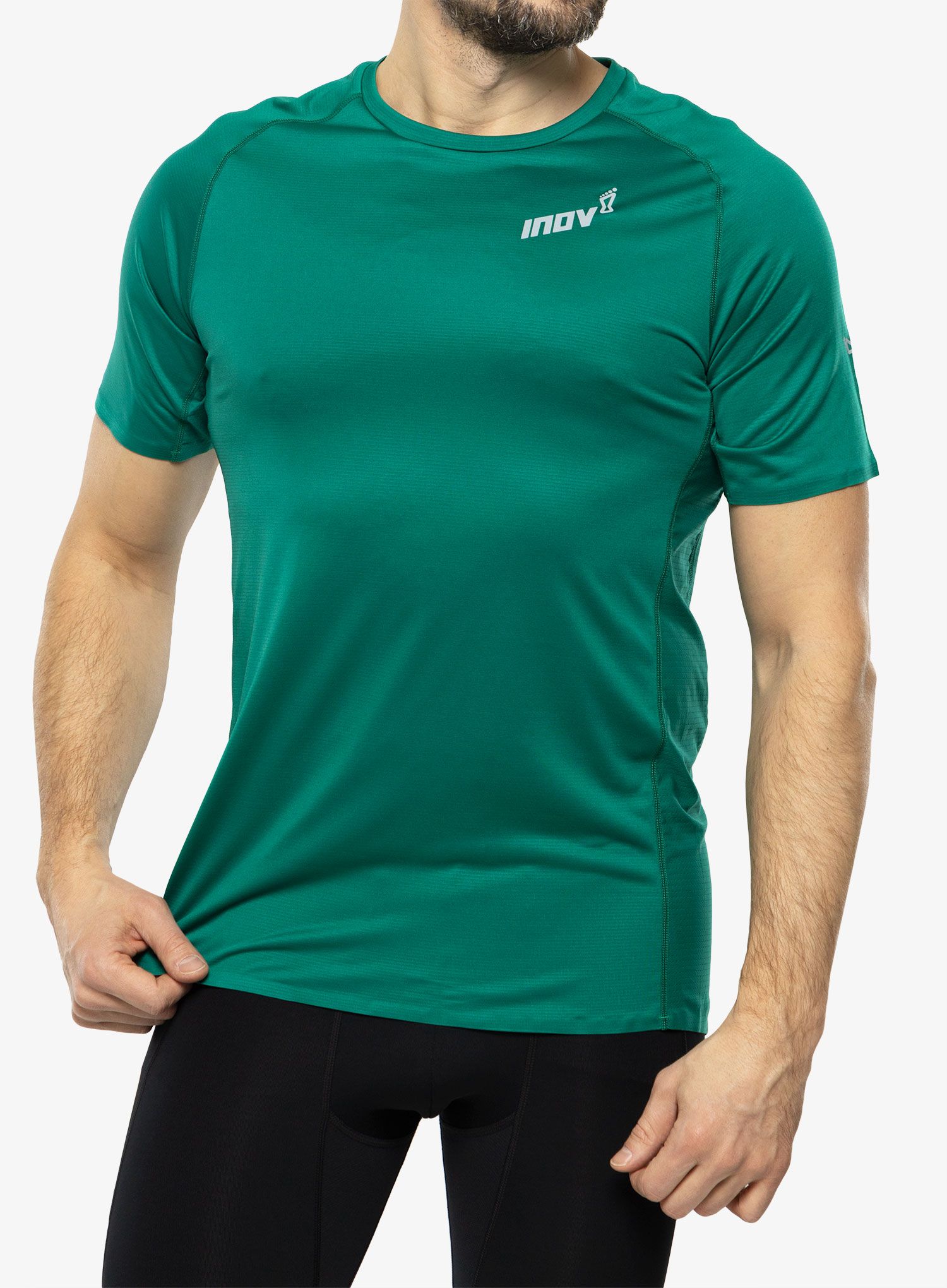 Футболка для бігу Inov-8 Base Elite S/S - dark green