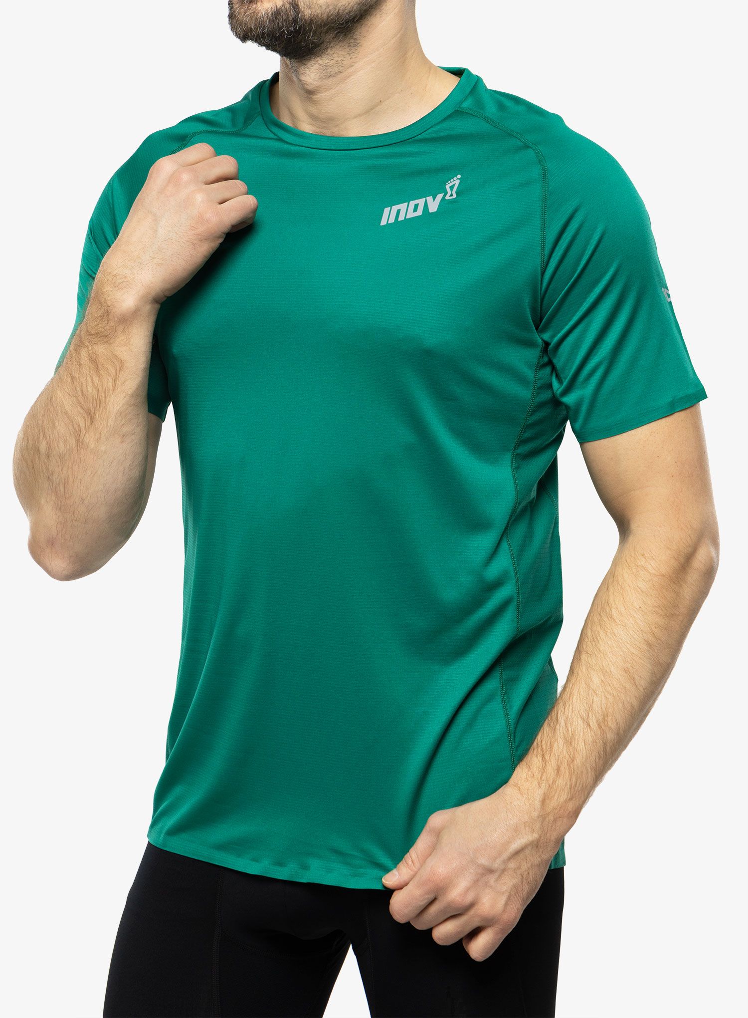 Футболка для бігу Inov-8 Base Elite S/S - dark green