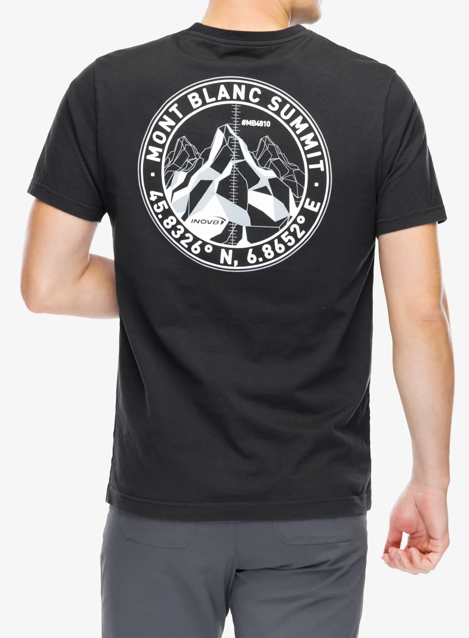 Футболка з принтом Inov-8 Graphic T-Shirt Mont Blanc - graphite