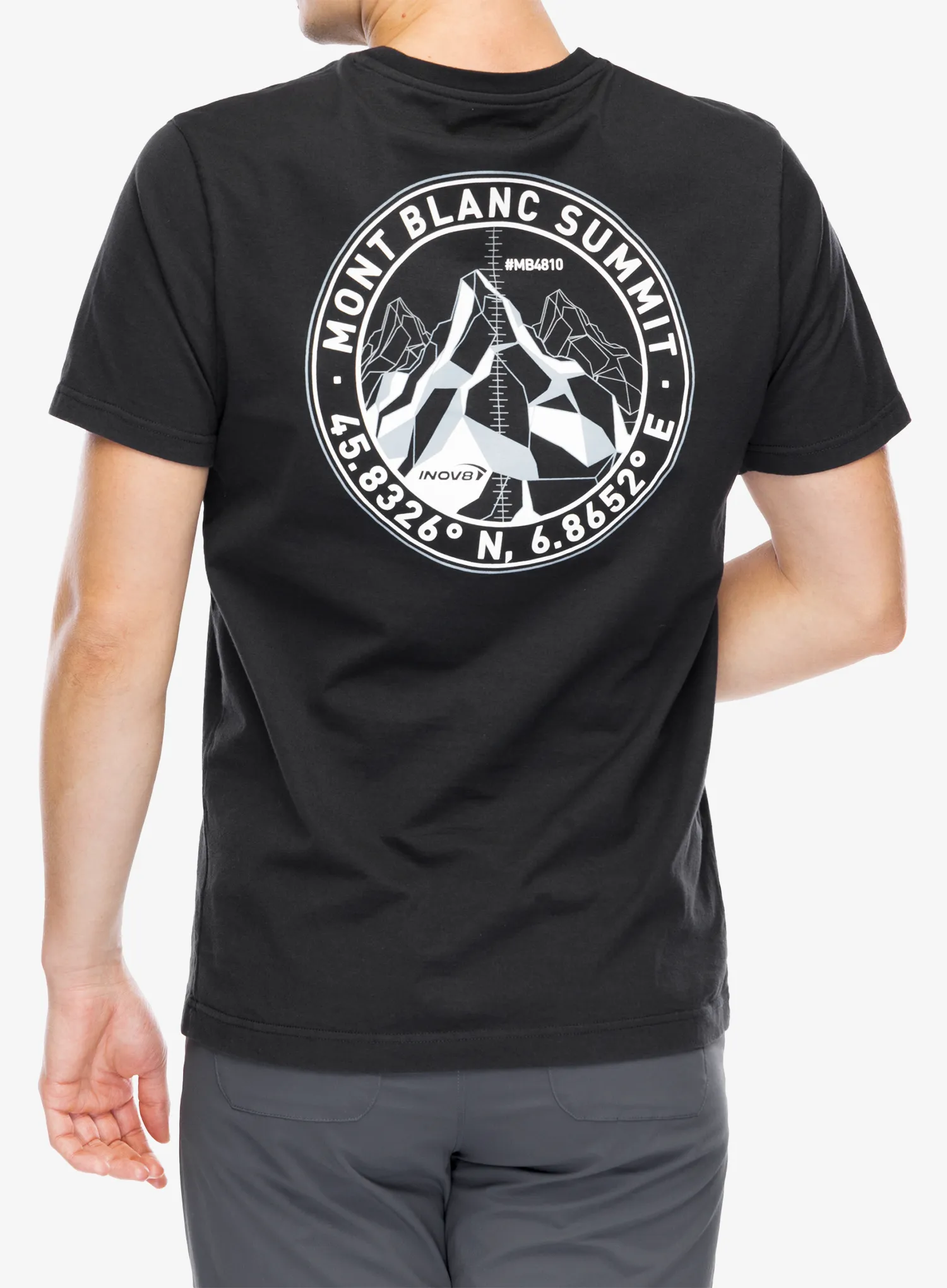 Футболка з принтом Inov-8 Graphic T-Shirt Mont Blanc - graphite
