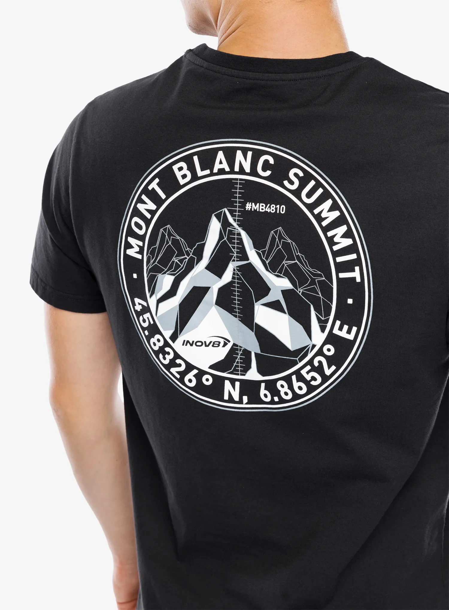 Футболка з принтом Inov-8 Graphic T-Shirt Mont Blanc - graphite