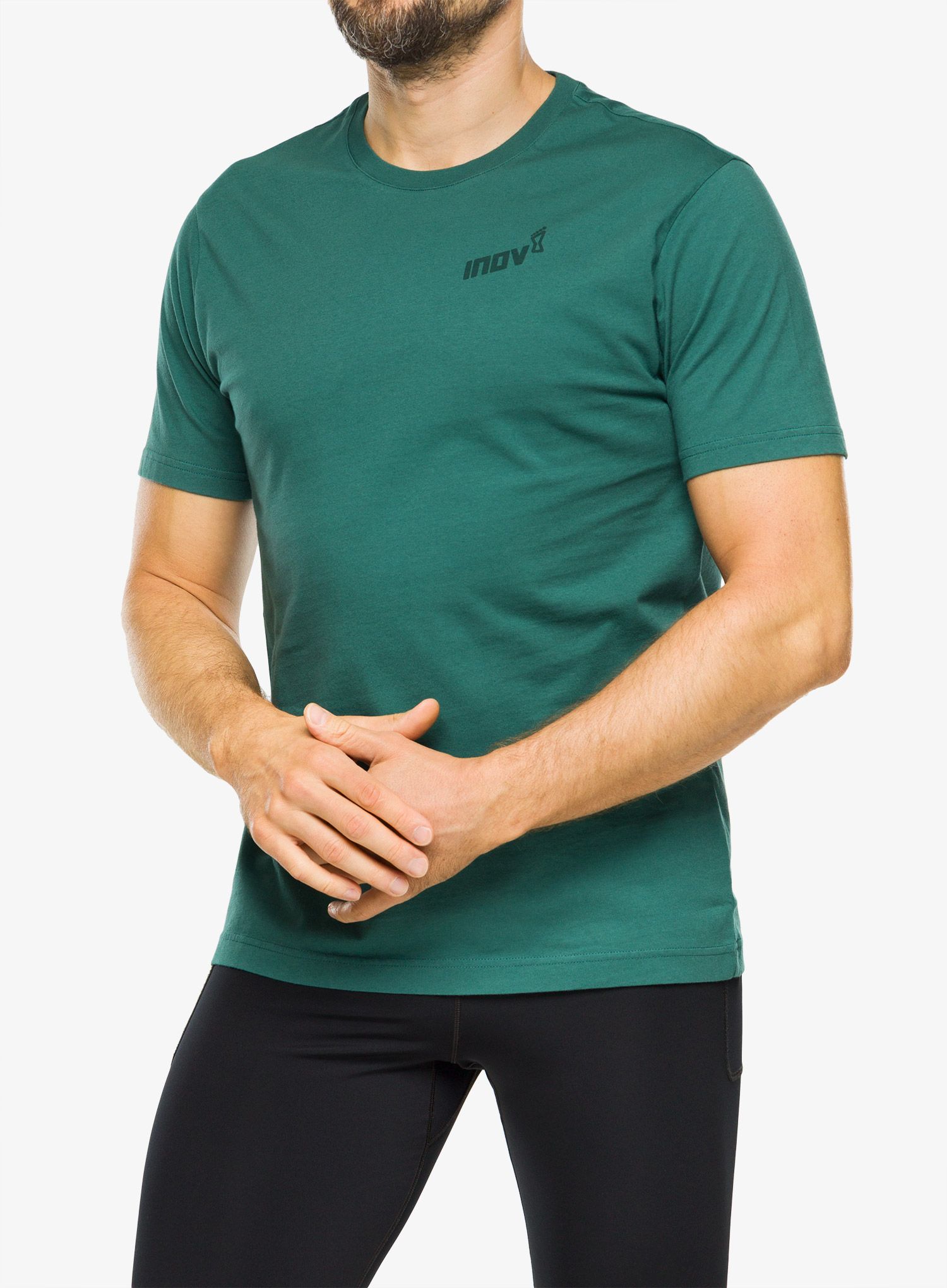 Футболка з принтом Inov-8 Graphic Tee SS Footprints - pine