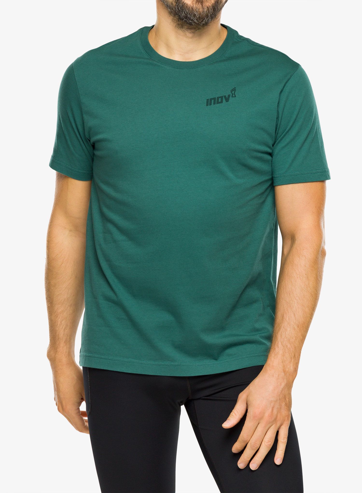 Футболка з принтом Inov-8 Graphic Tee SS Footprints - pine