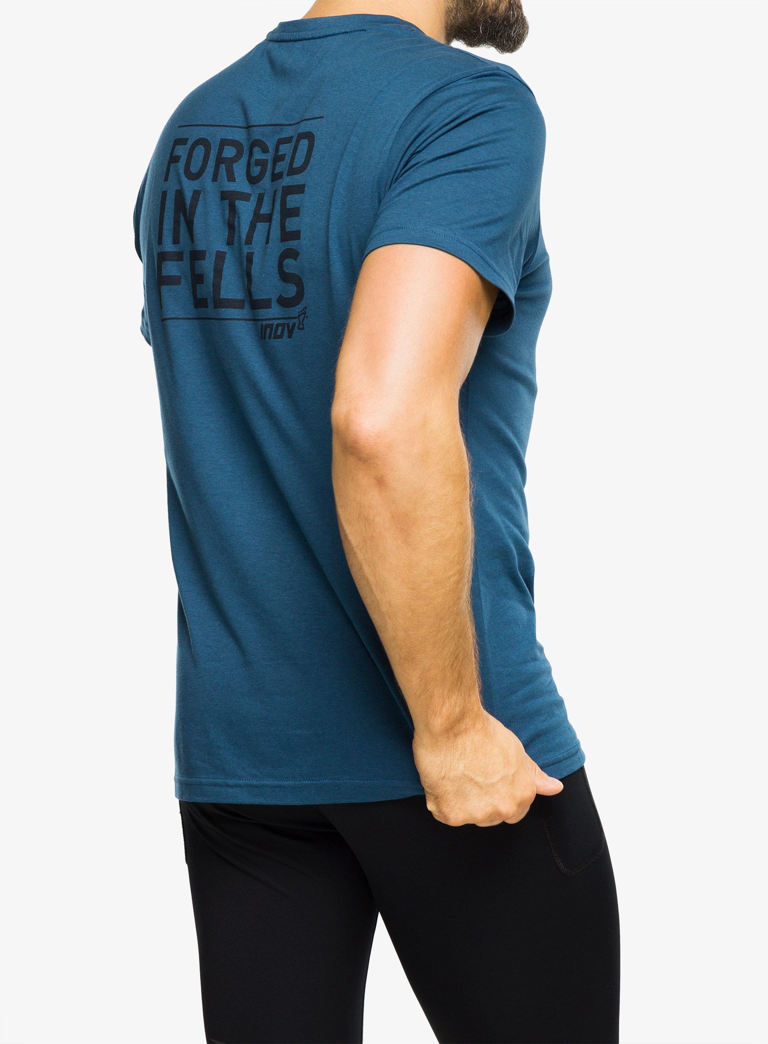 Футболка для бігу Inov-8 Graphic Tee SS Forged - navy