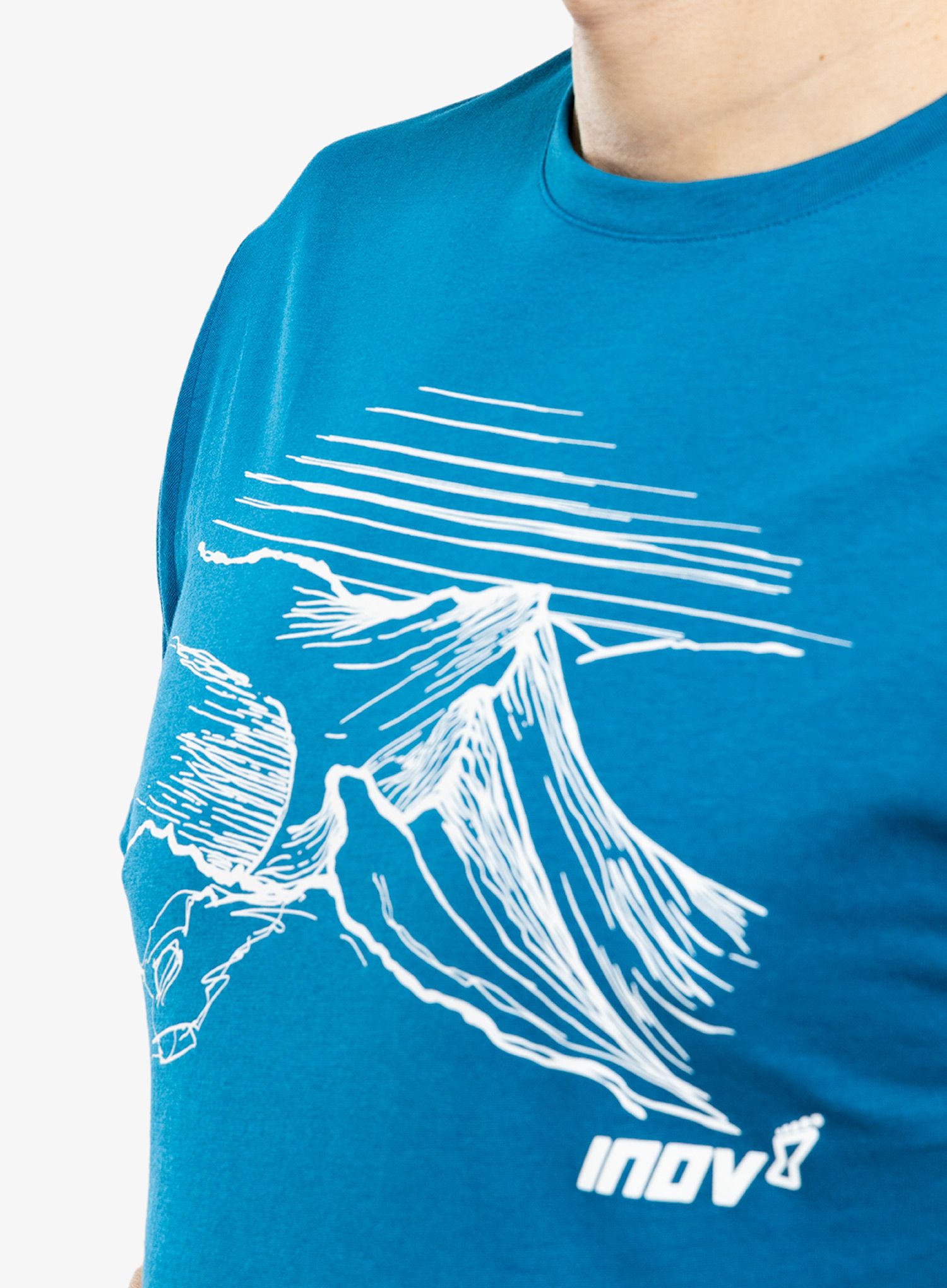 Футболка бавовняна Inov-8 Graphic Tee SS Helvellyn - blue