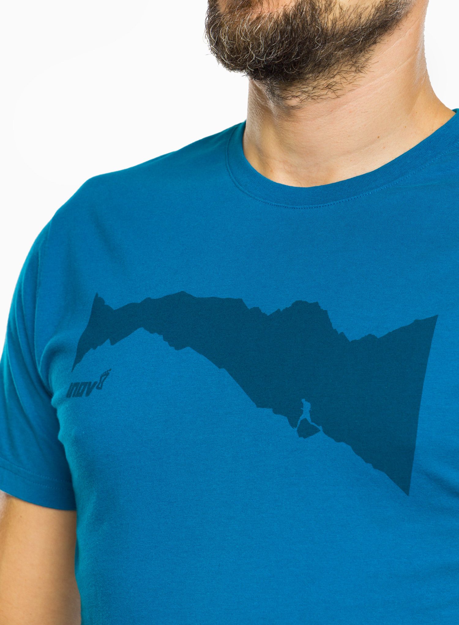 Футболка бавовняна Inov-8 Graphic Tee SS Ridge - blue