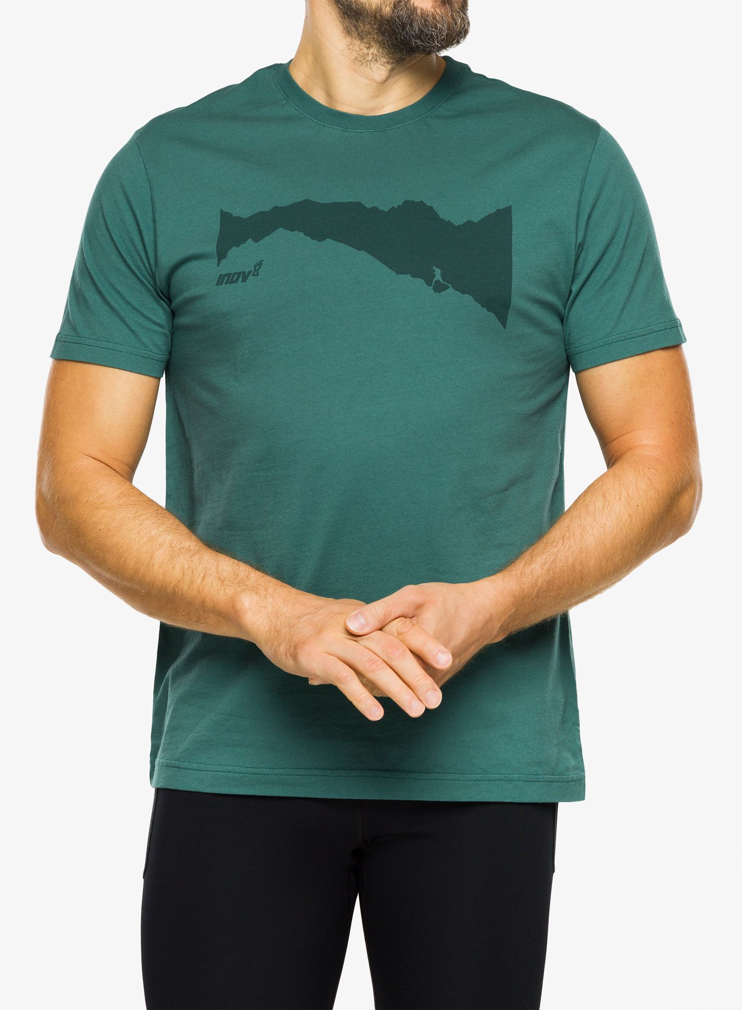 Футболка бавовняна Inov-8 Graphic Tee SS Ridge - pine
