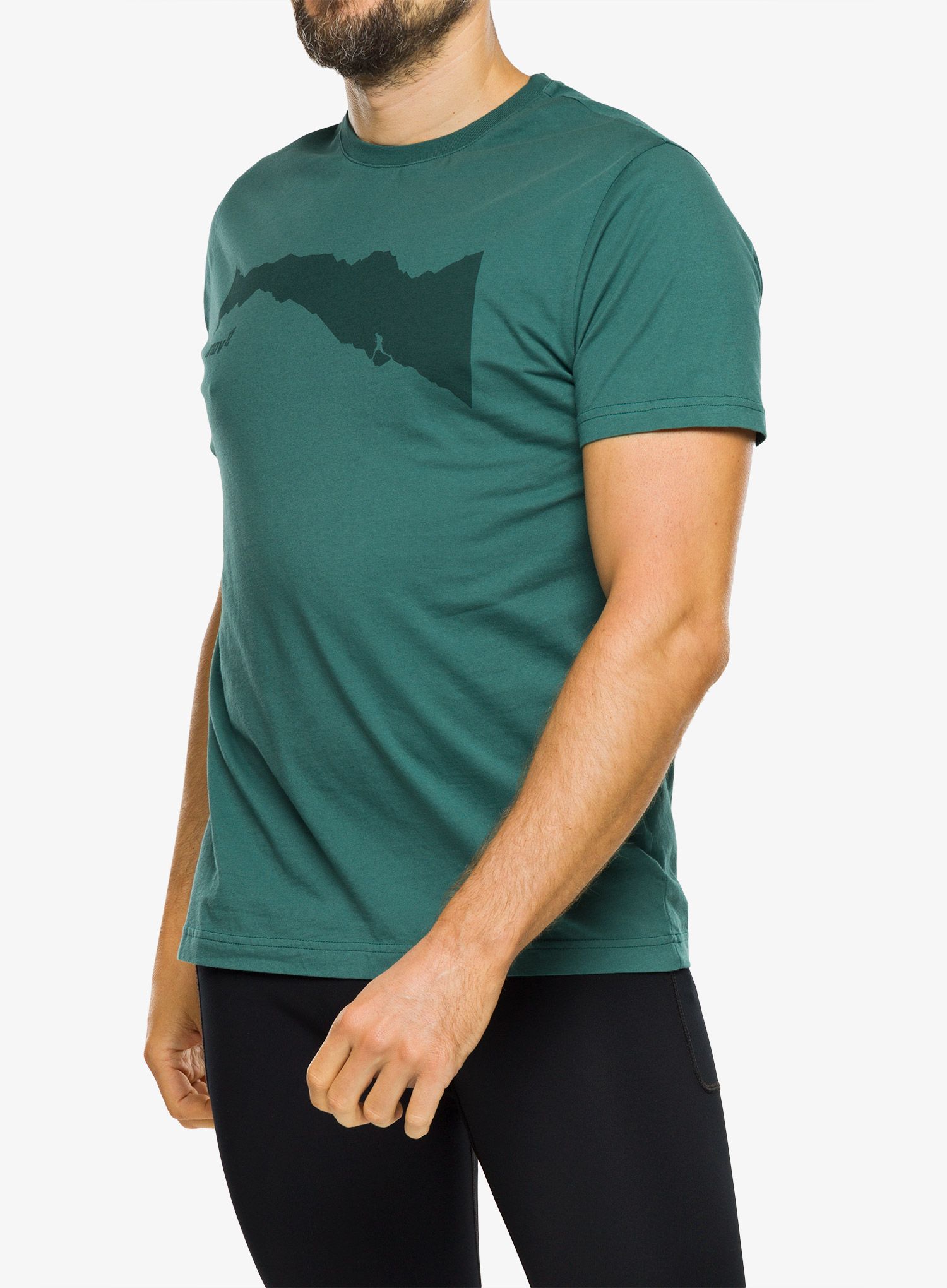 Футболка бавовняна Inov-8 Graphic Tee SS Ridge - pine
