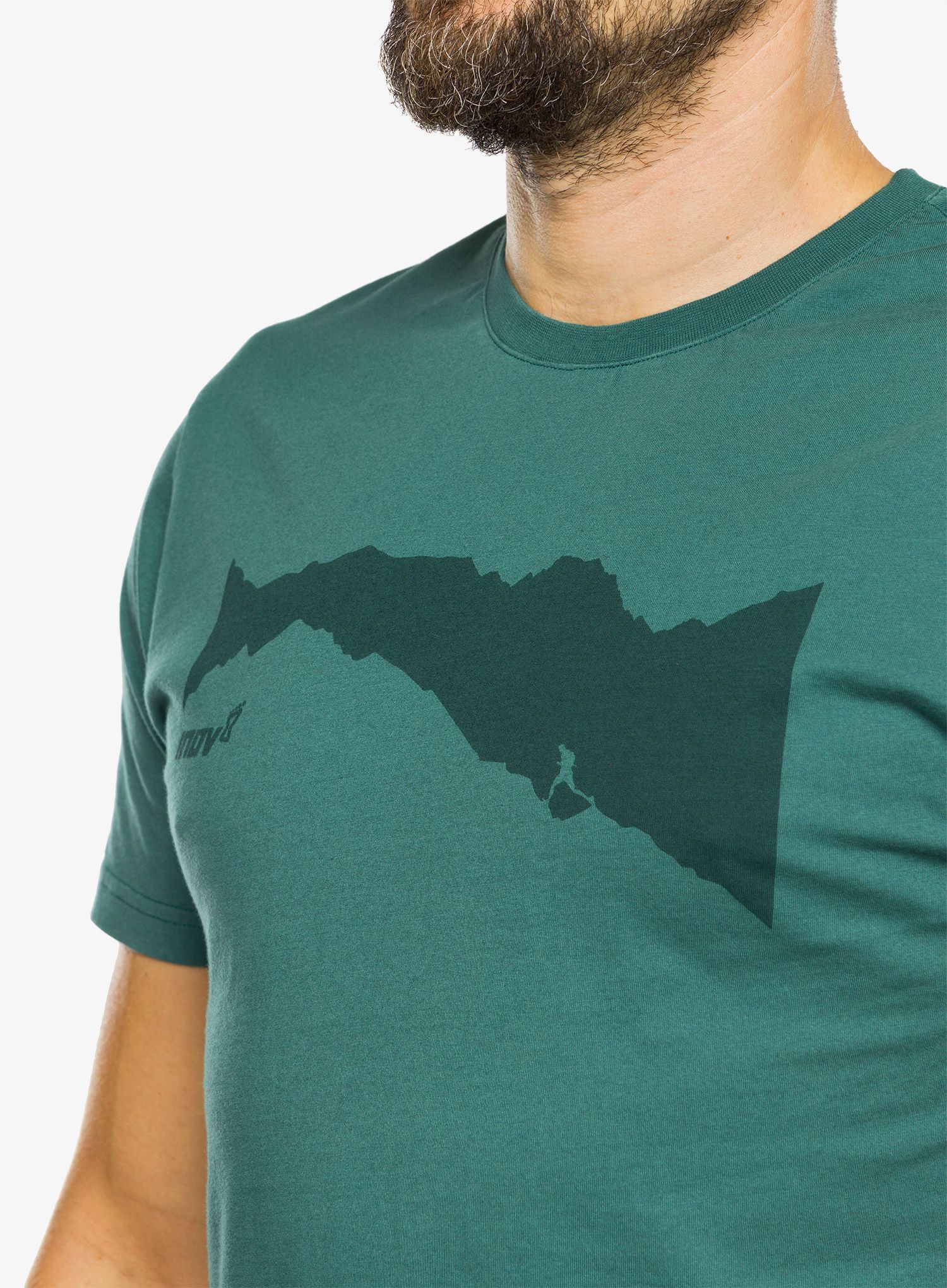 Футболка бавовняна Inov-8 Graphic Tee SS Ridge - pine