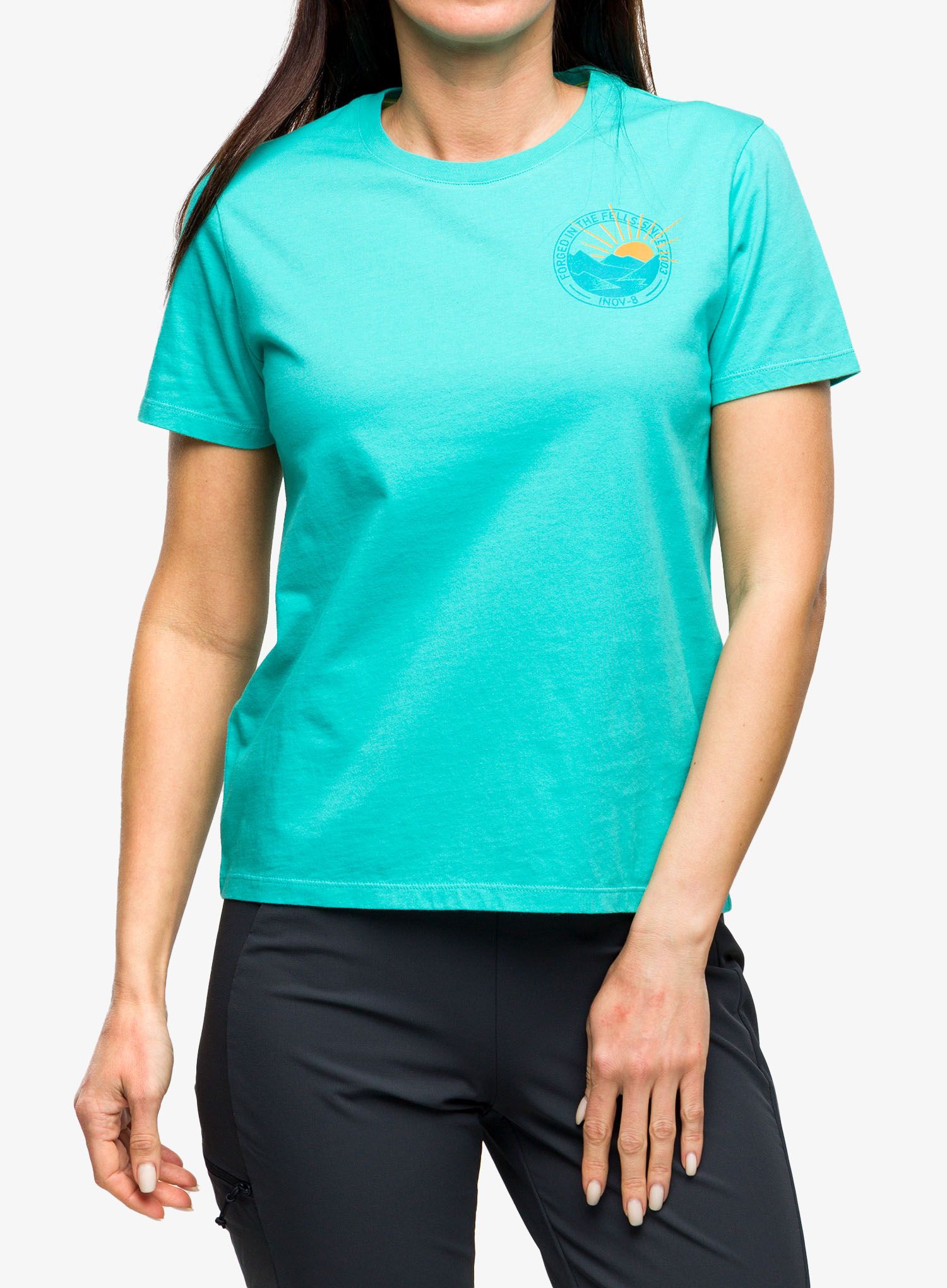 Футболка з принтом жіноча Inov-8 Graphic Tee SS '2003' - teal