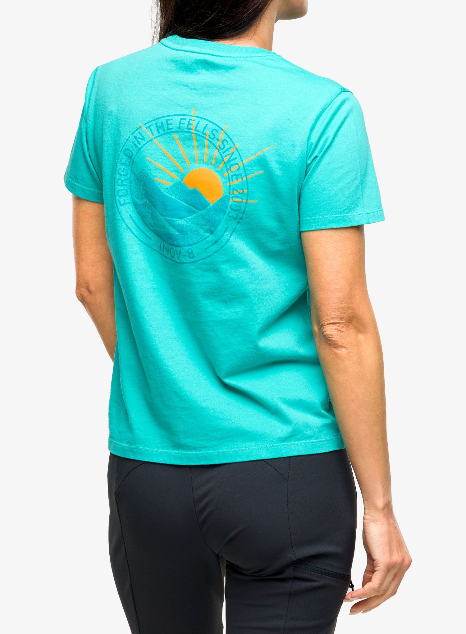 Футболка з принтом жіноча Inov-8 Graphic Tee SS '2003' - teal