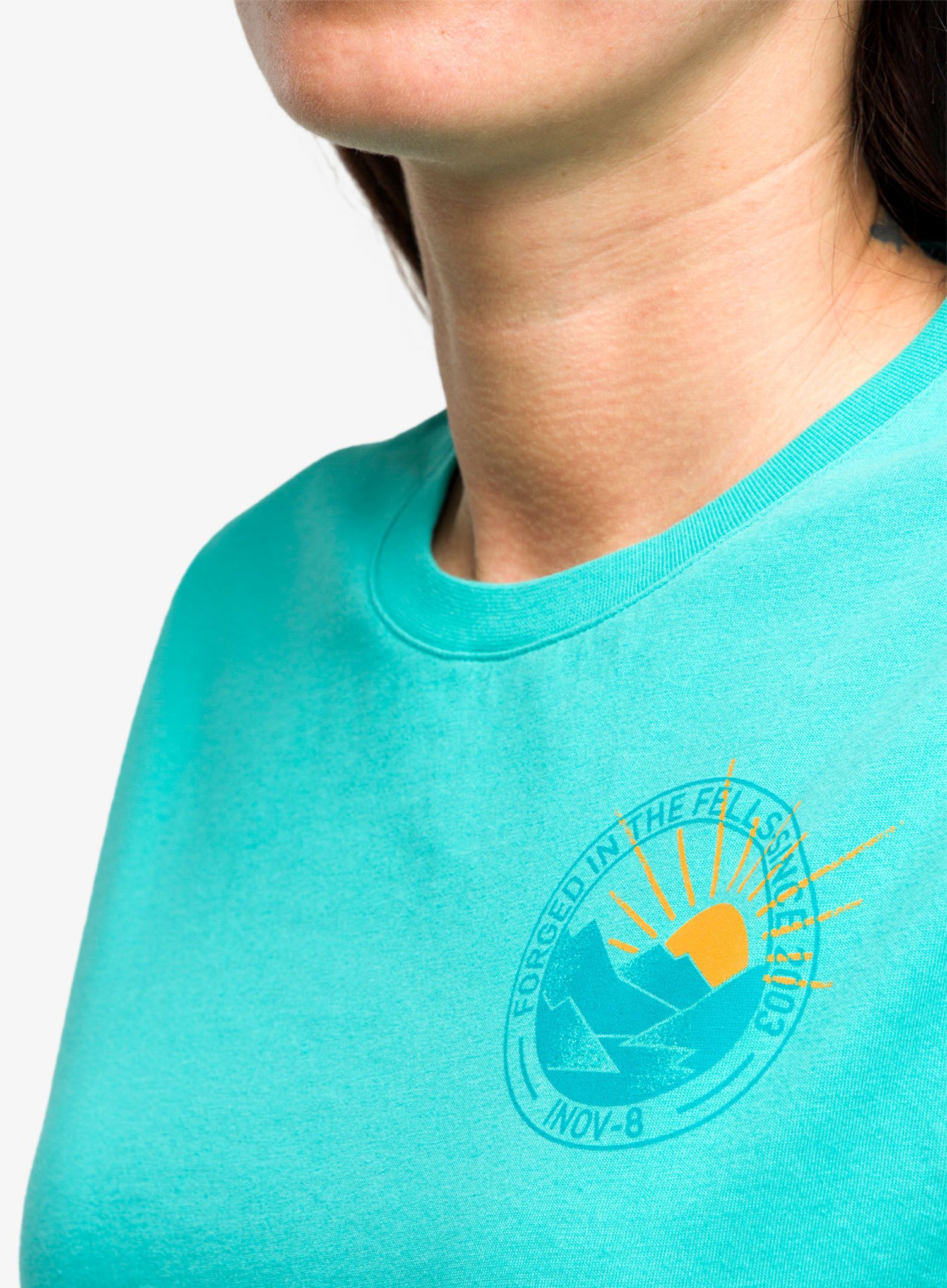 Футболка з принтом жіноча Inov-8 Graphic Tee SS '2003' - teal