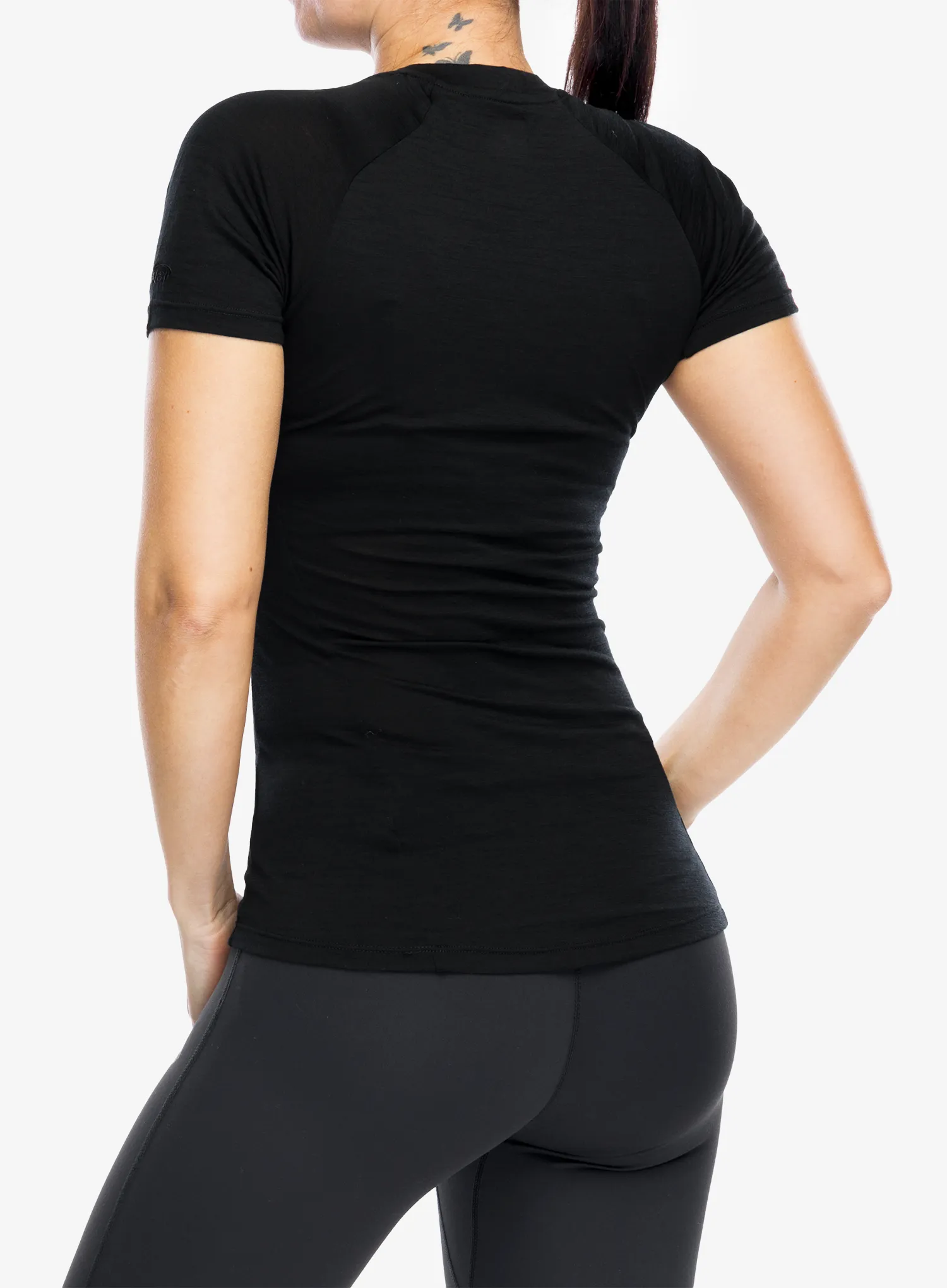 Футболка з мериноса жіноча Inov-8 Merino Short Sleeve T-Shirt - black