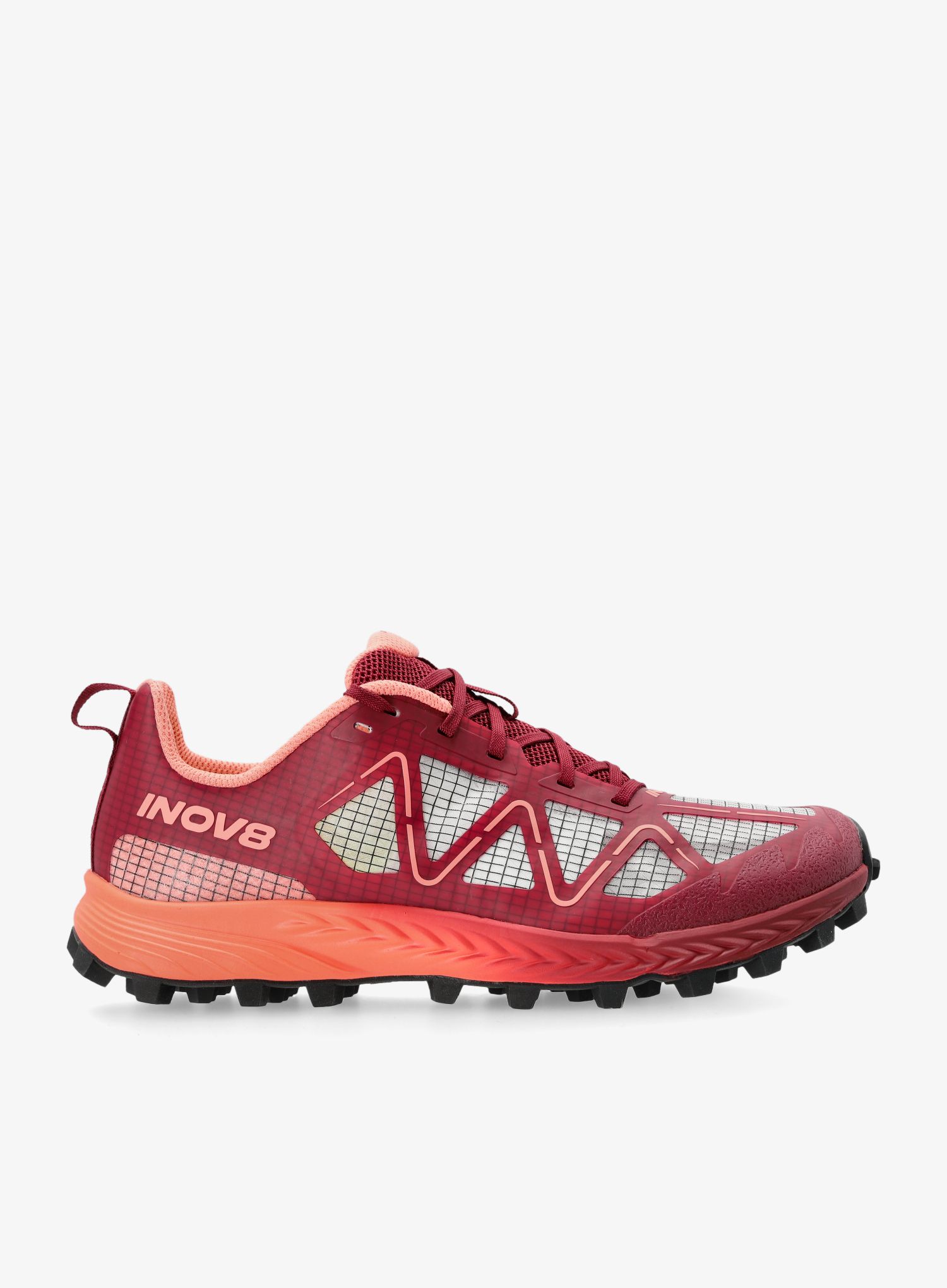 Черевики для трейлу жіночі Inov-8 MudTalon Speed Precision - burgundy/coral