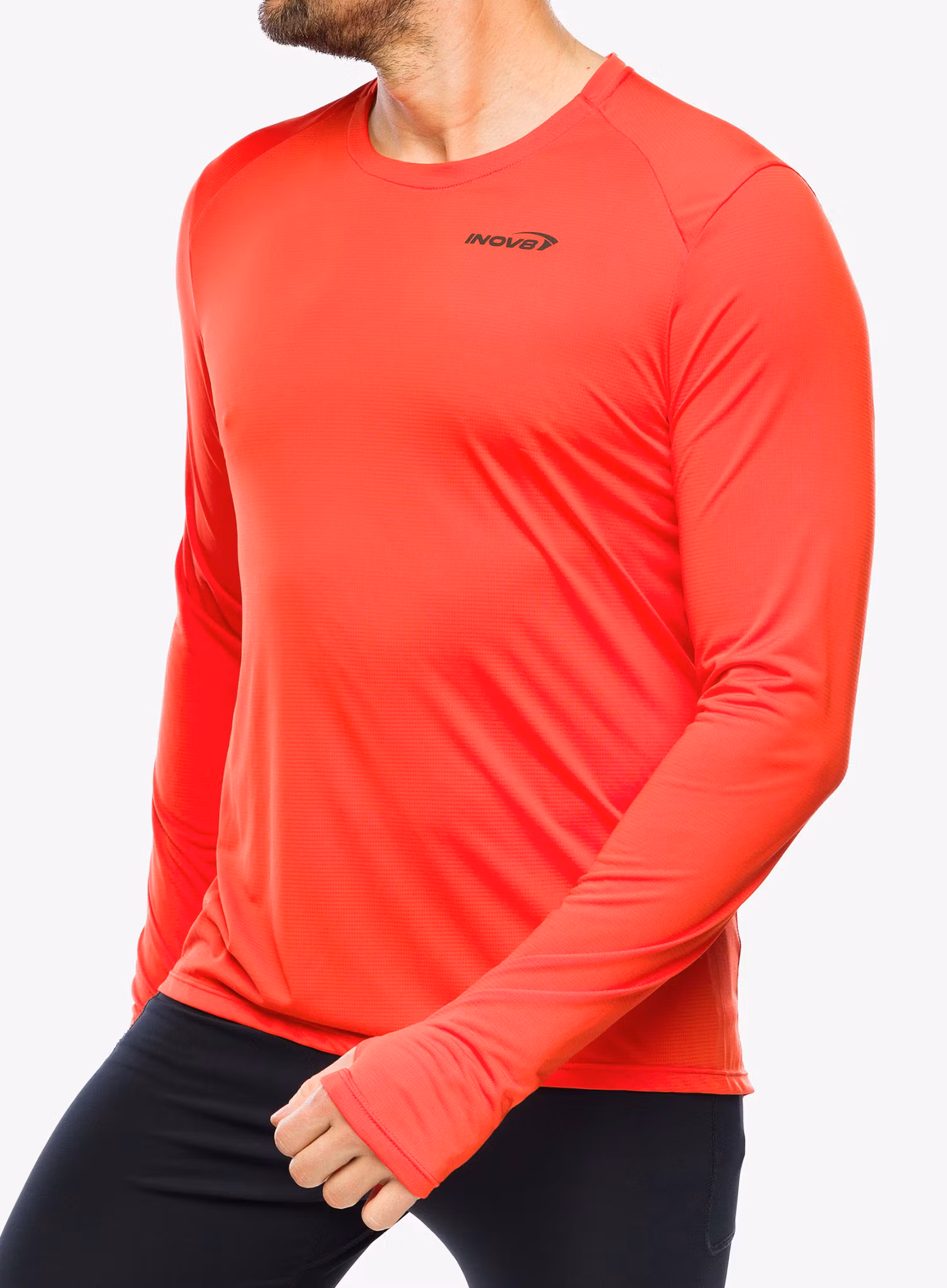 Кофта для бігу Inov-8 Performance Long Sleeve - fiery red/red