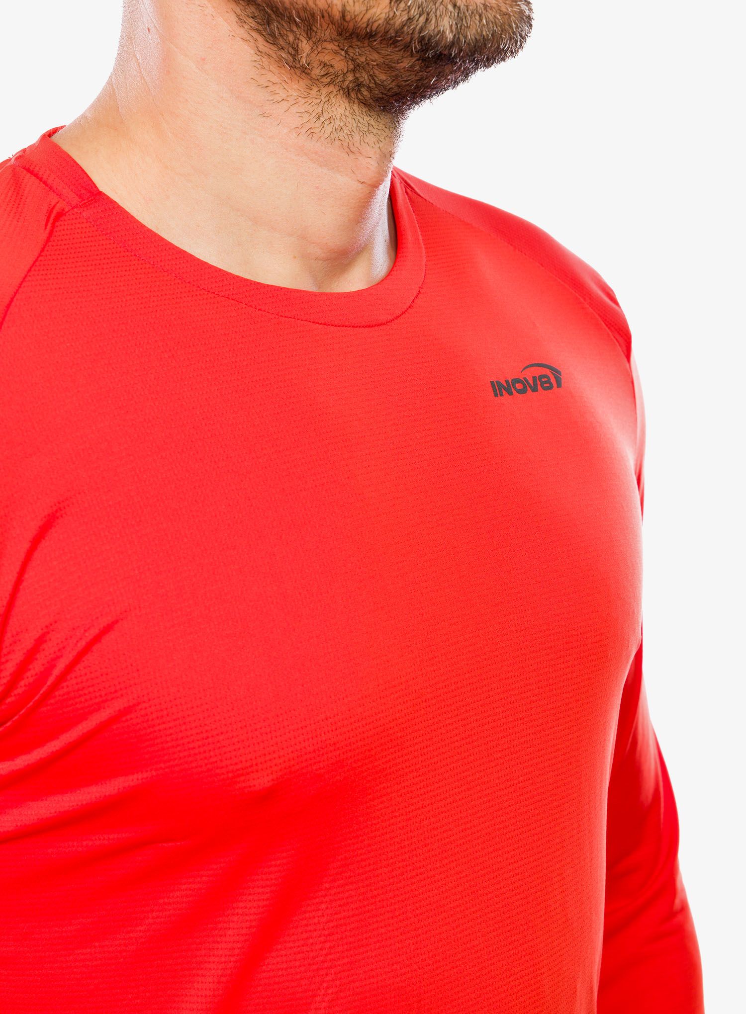 Кофта для бігу Inov-8 Performance Long Sleeve - fiery red/red