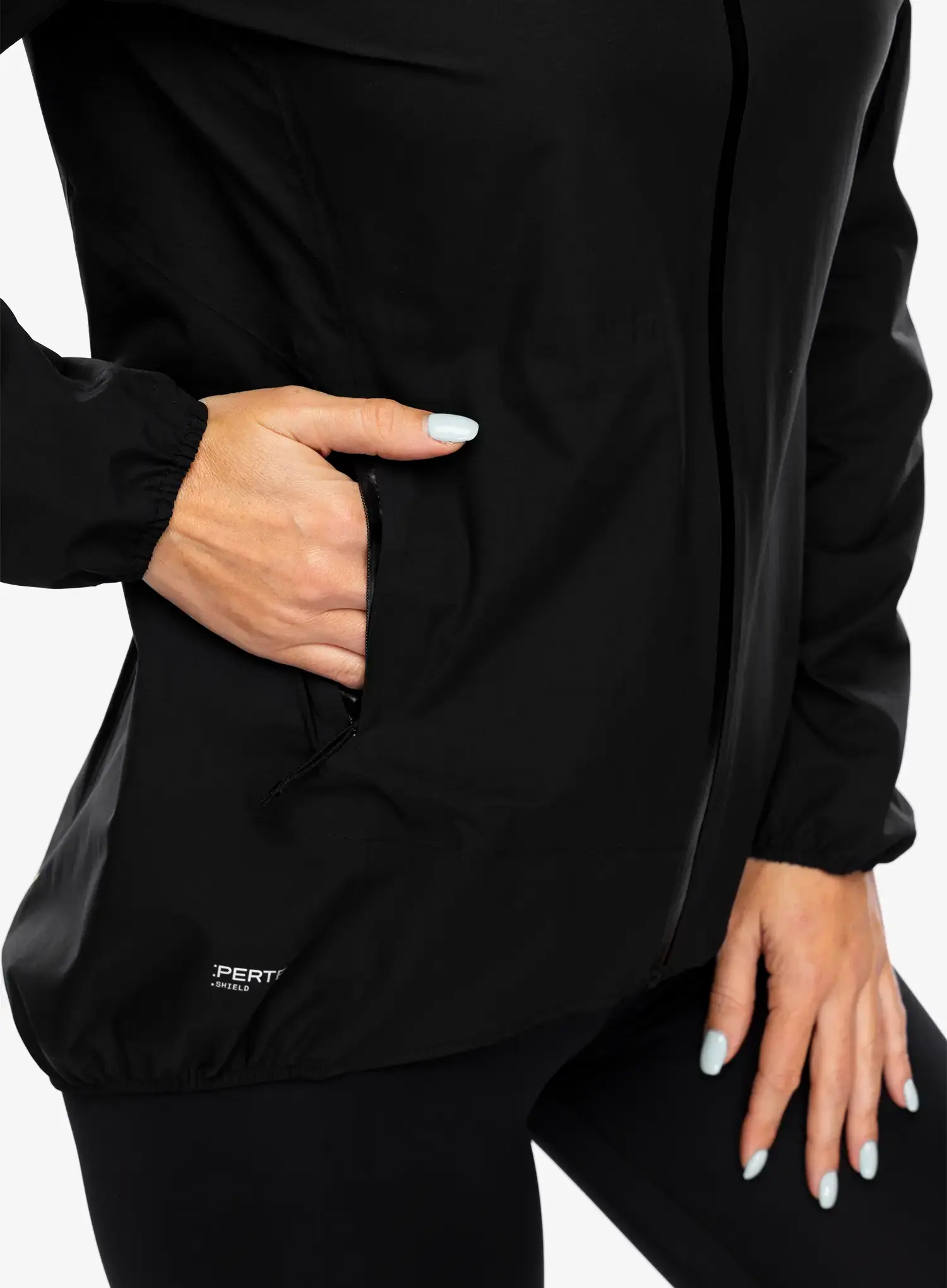 Куртка для бігу жіноча Inov-8 Stormshell FZ V2 - black