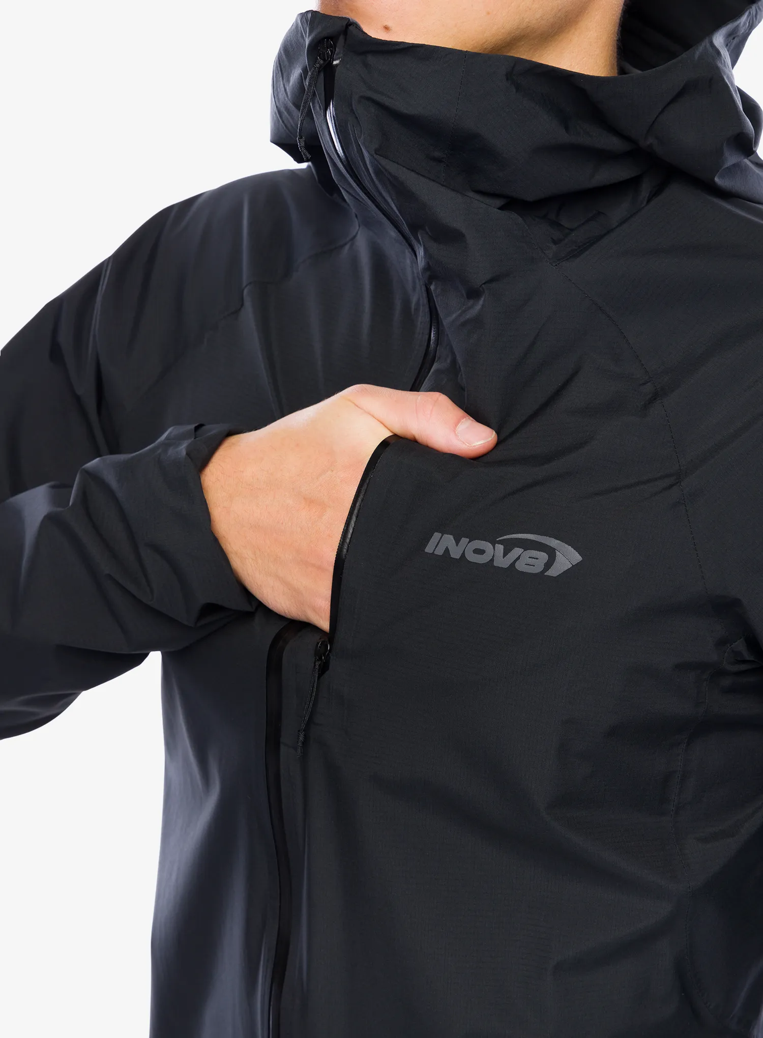 Куртка дощовик Inov-8 Stormshell FZ V2 - black