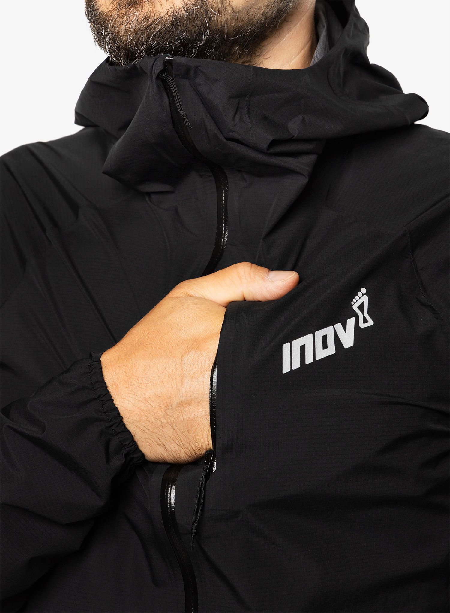 Куртка для бігу Inov-8 Stormshell FZ V2 - black