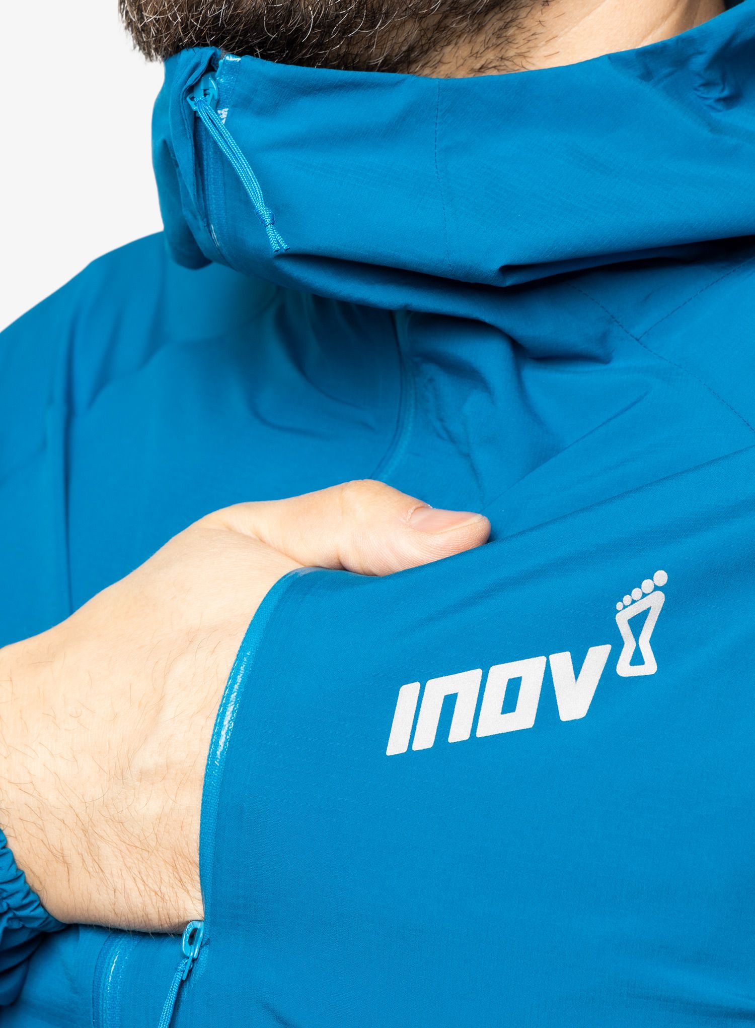 Куртка для бігу Inov-8 Stormshell FZ V2 - blue