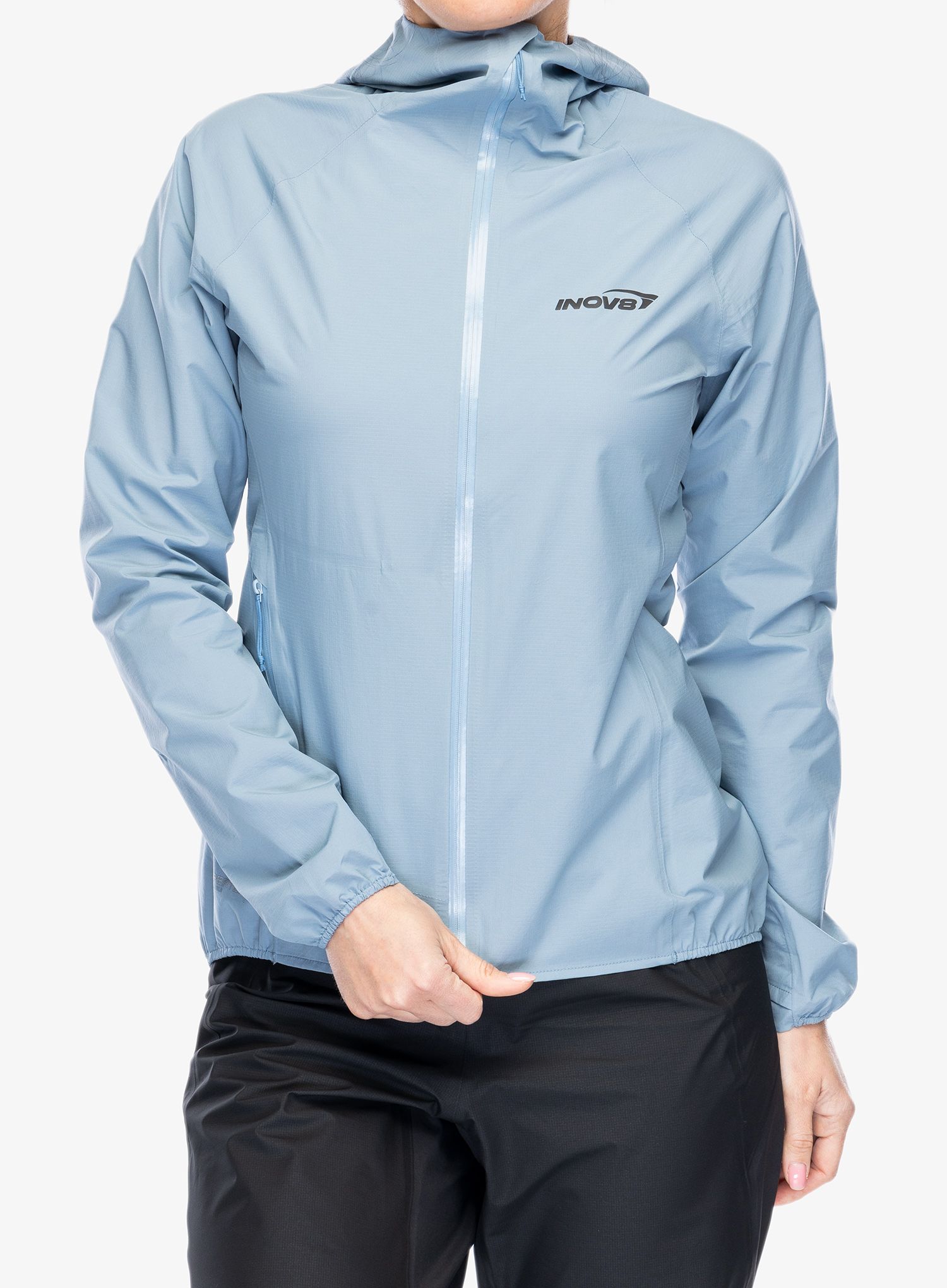 Куртка для бігу жіноча Inov-8 Stormshell FZ V2 - blue grey