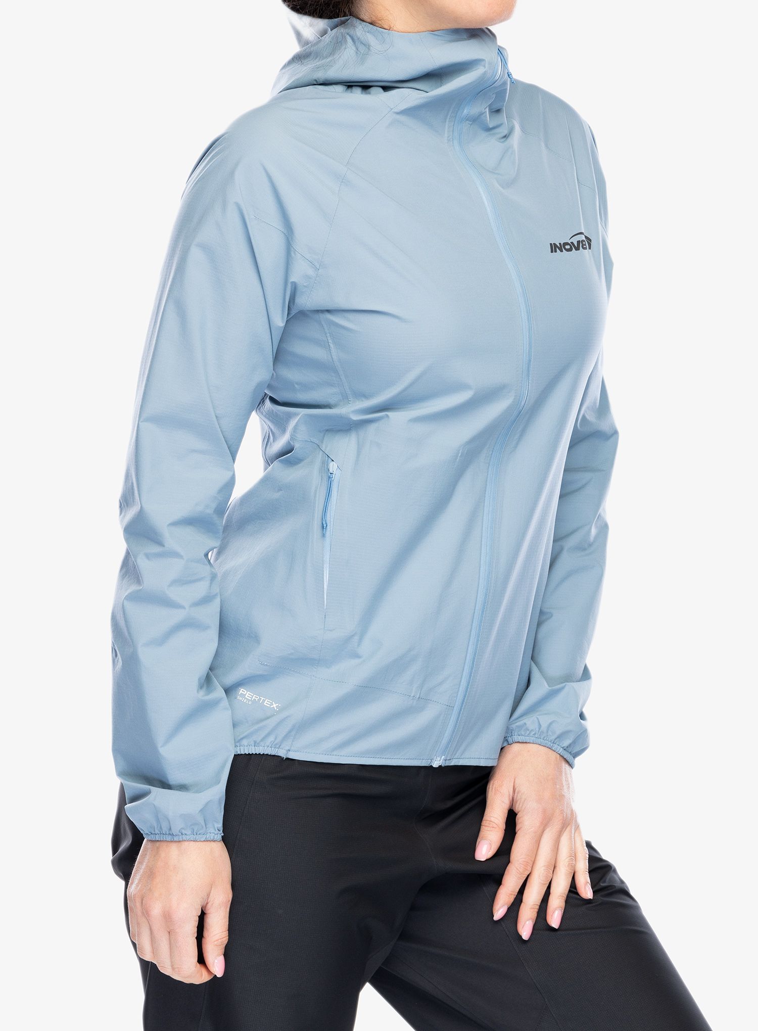 Куртка для бігу жіноча Inov-8 Stormshell FZ V2 - blue grey